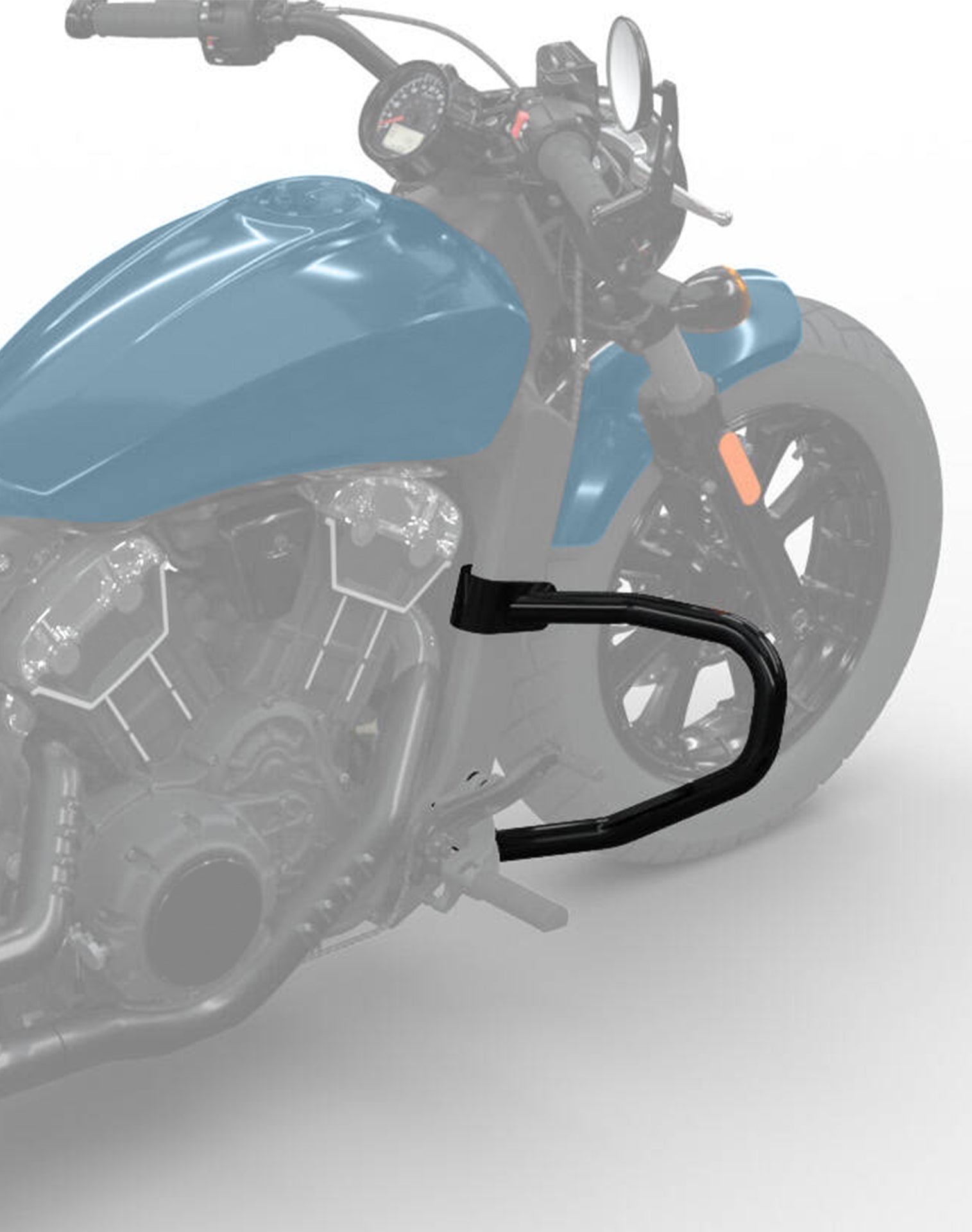 Viking Cherokee Indian Scout Bobber Crash Bar/Engine Guard Gloss Black V1