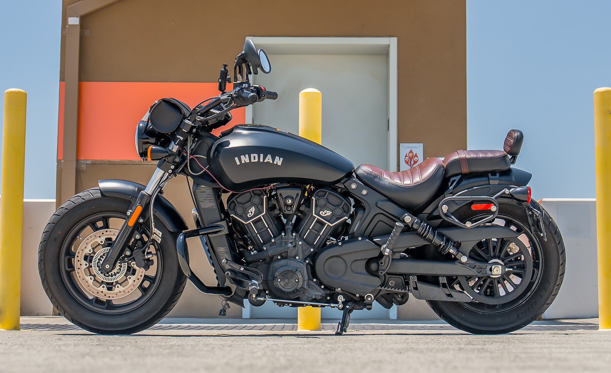 Viking Cherokee Indian Scout Bobber Sixty Crash Bar/Engine Guard Gloss Black @expand