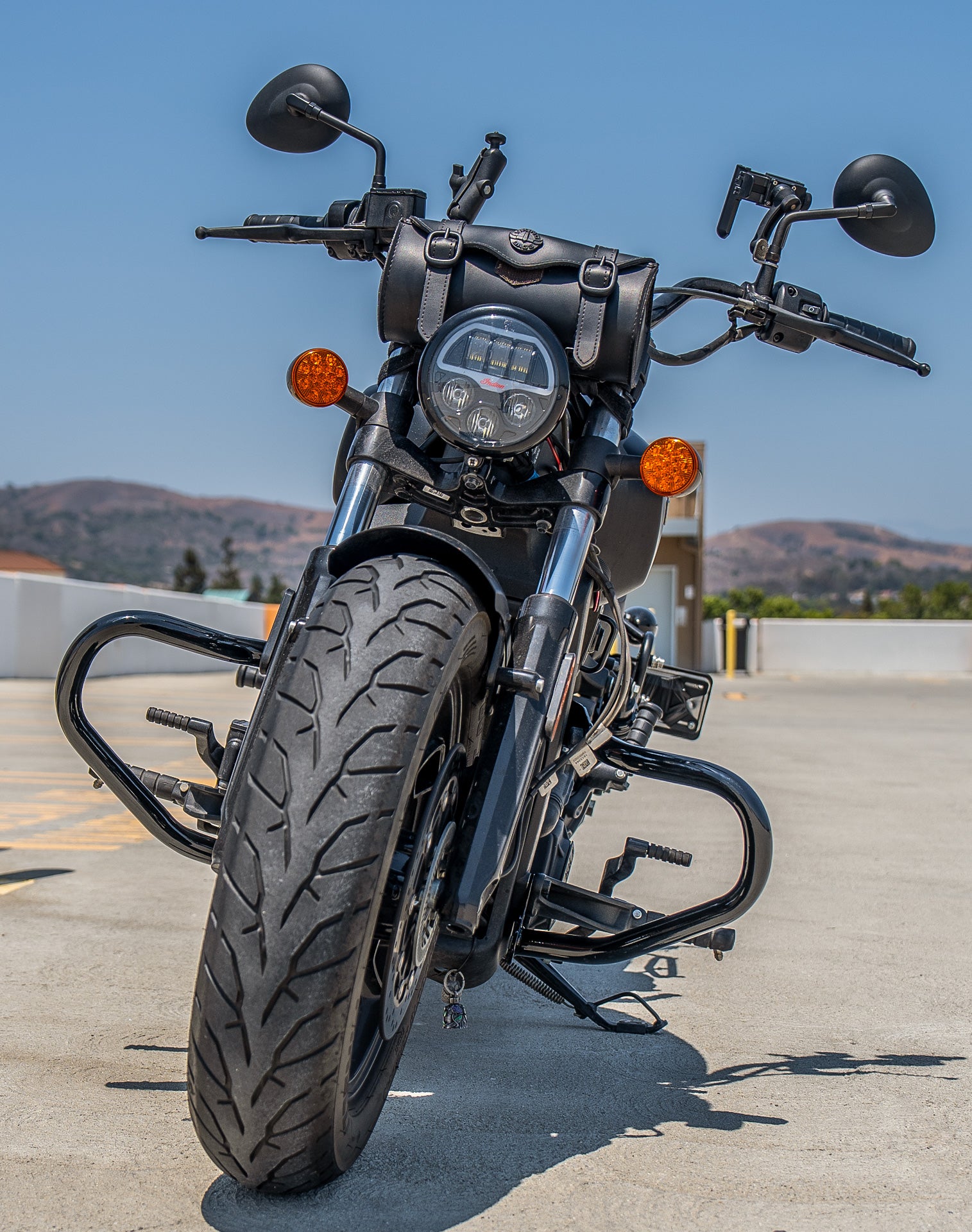 Viking Cherokee Indian Scout Rogue Sixty Crash Bar/Engine Guard Gloss Black v1