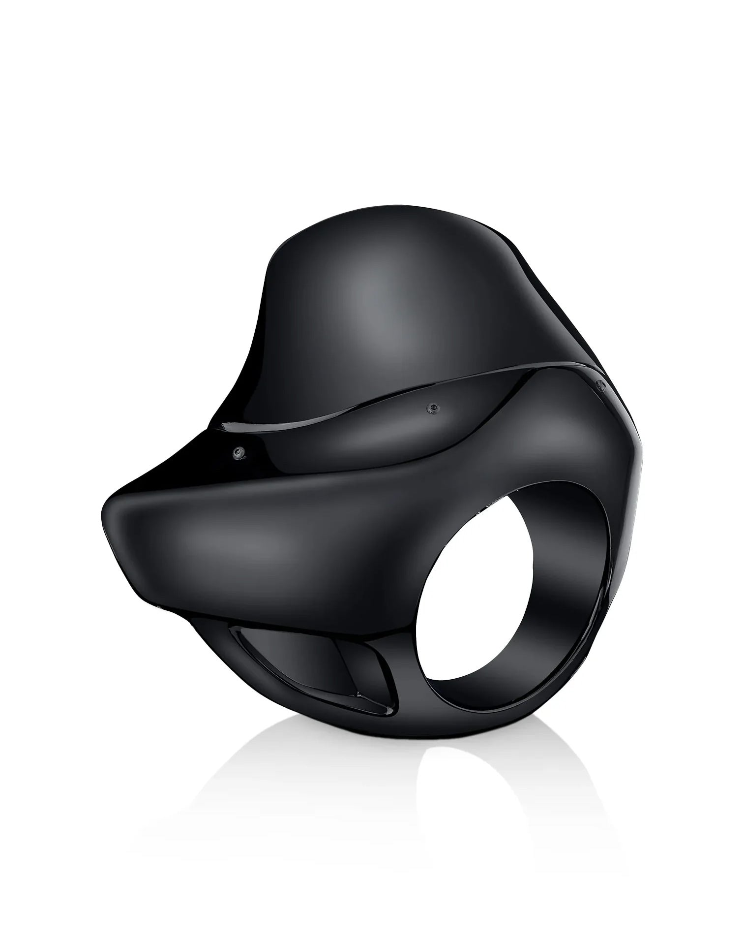 Viking Derby Motorcycle Fairing For Harley Sportster 1200 Custom XL1200C Gloss Black Main View