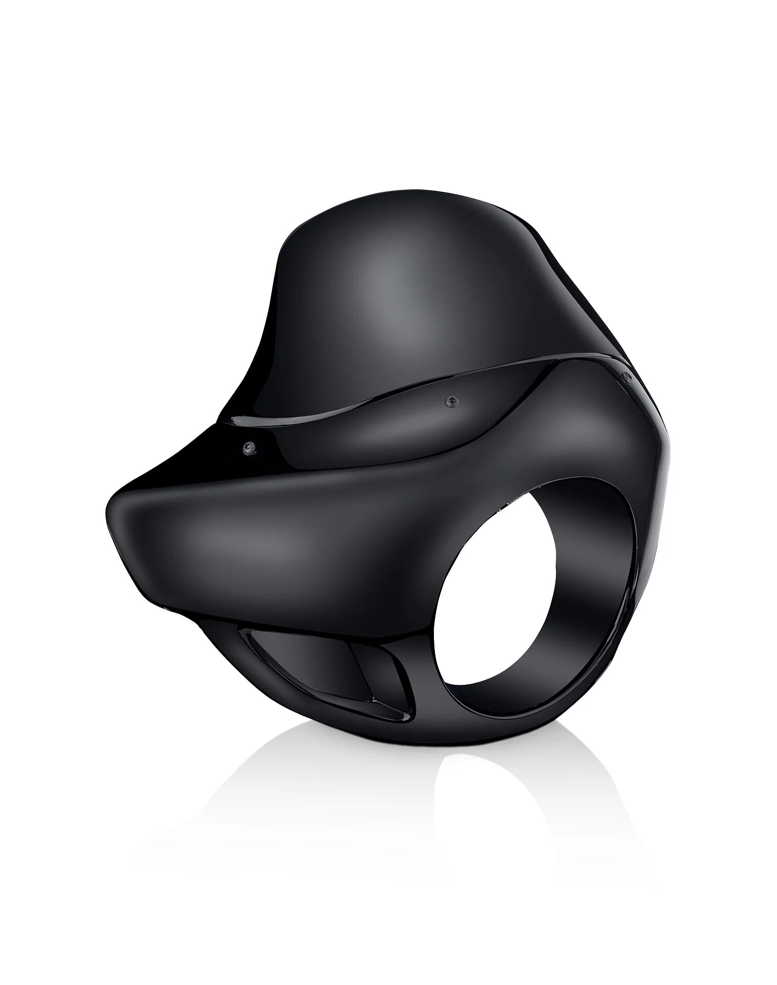 Viking Derby Motorcycle Fairing For Harley Sportster 883 Custom XL883C Gloss Black Main View