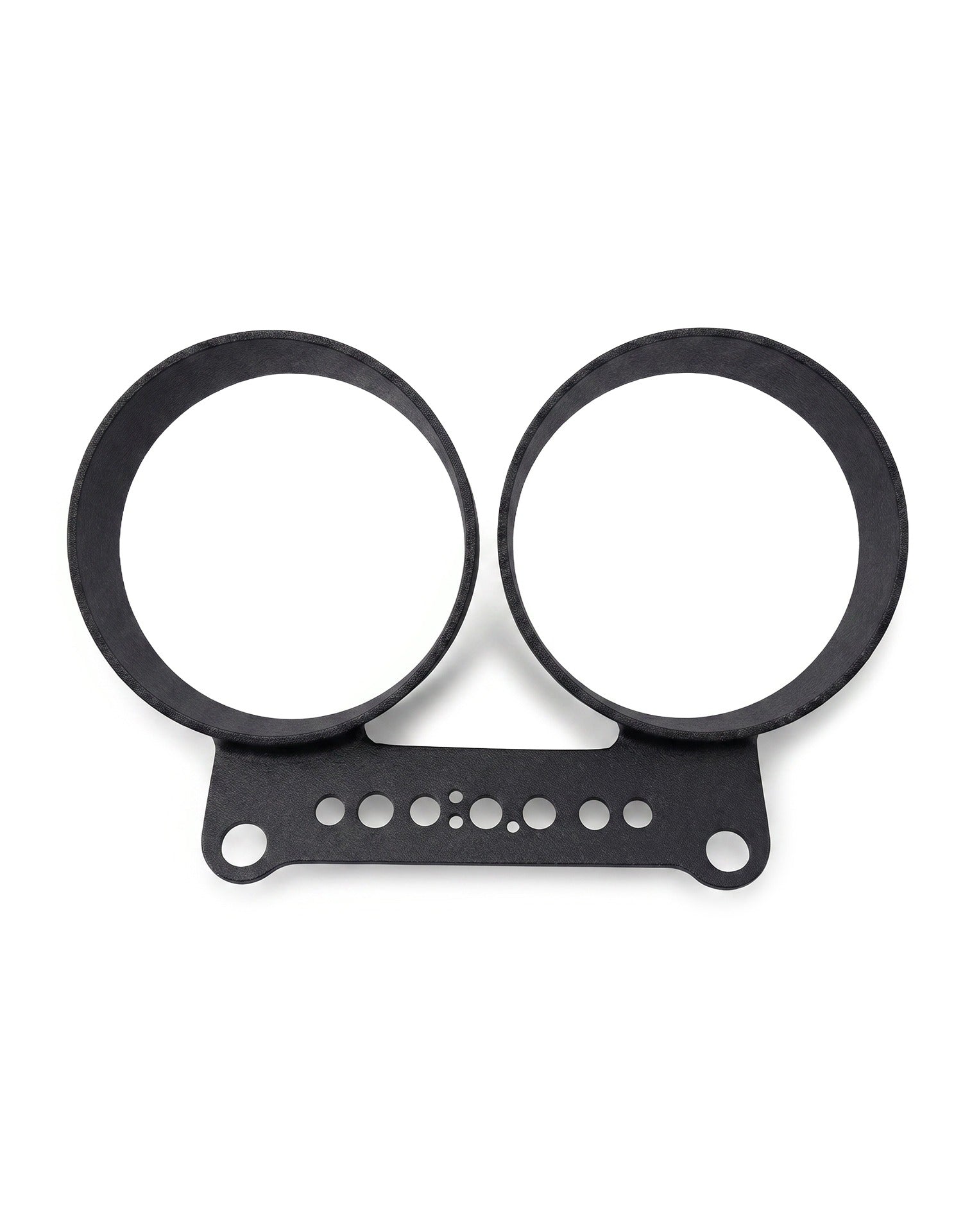 Viking Dual Motorcycle Gauge Mounting Kit Matte Black