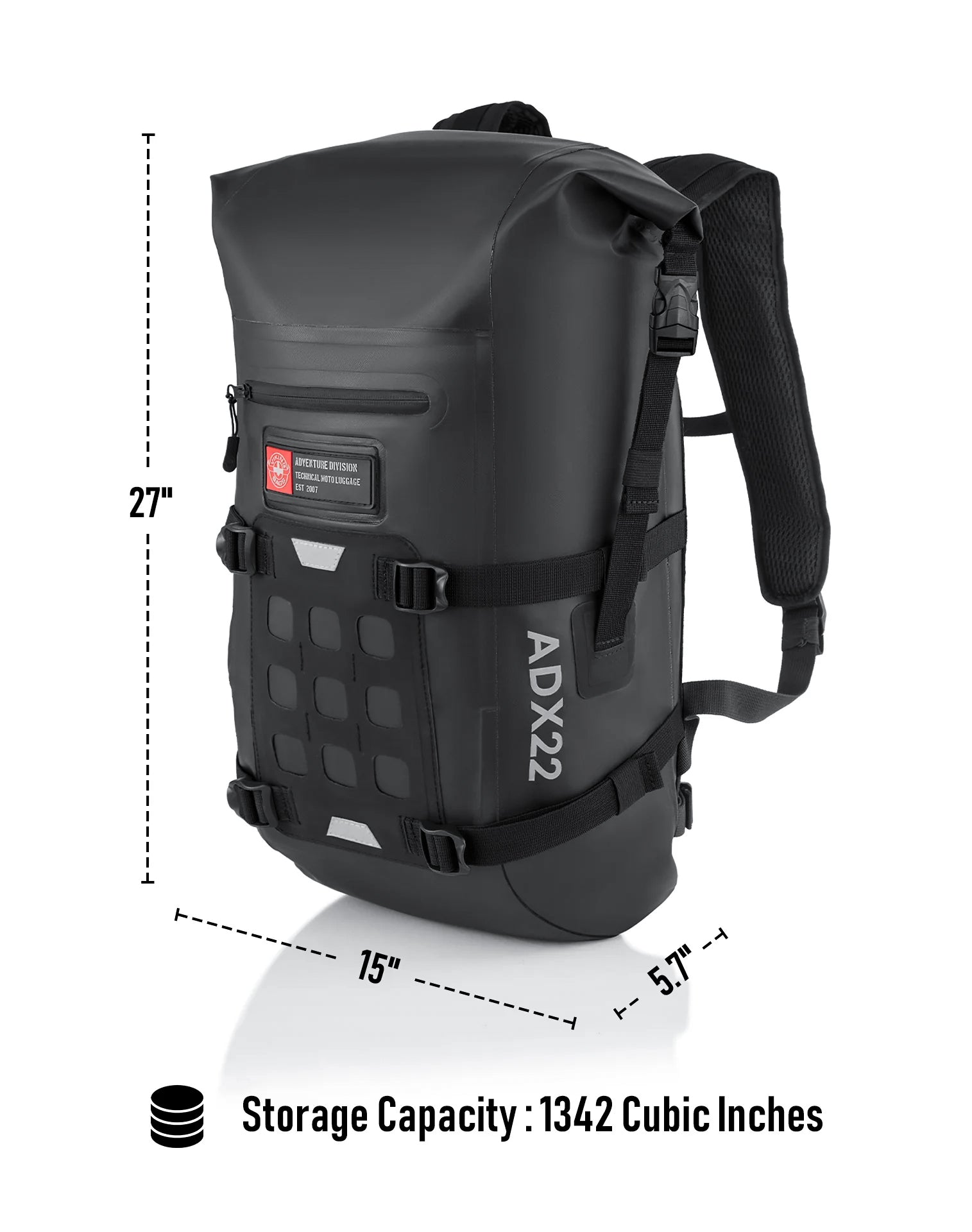 22L - Explorer Suzuki Adventure Touring Backpack Storage Capacity