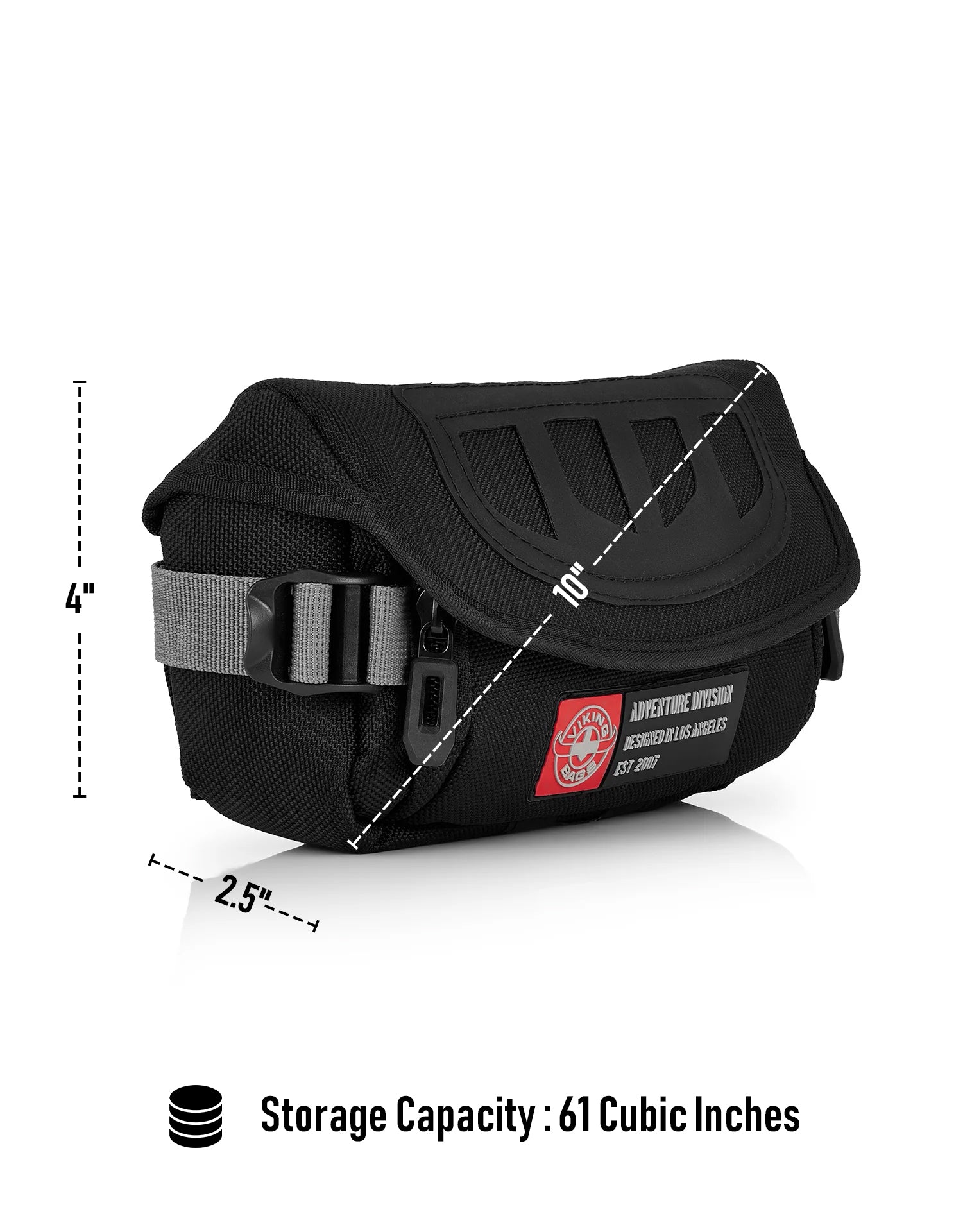 1L - Explorer Handlebar Bag For Adventure Touring Motorcycle Storage Capacity