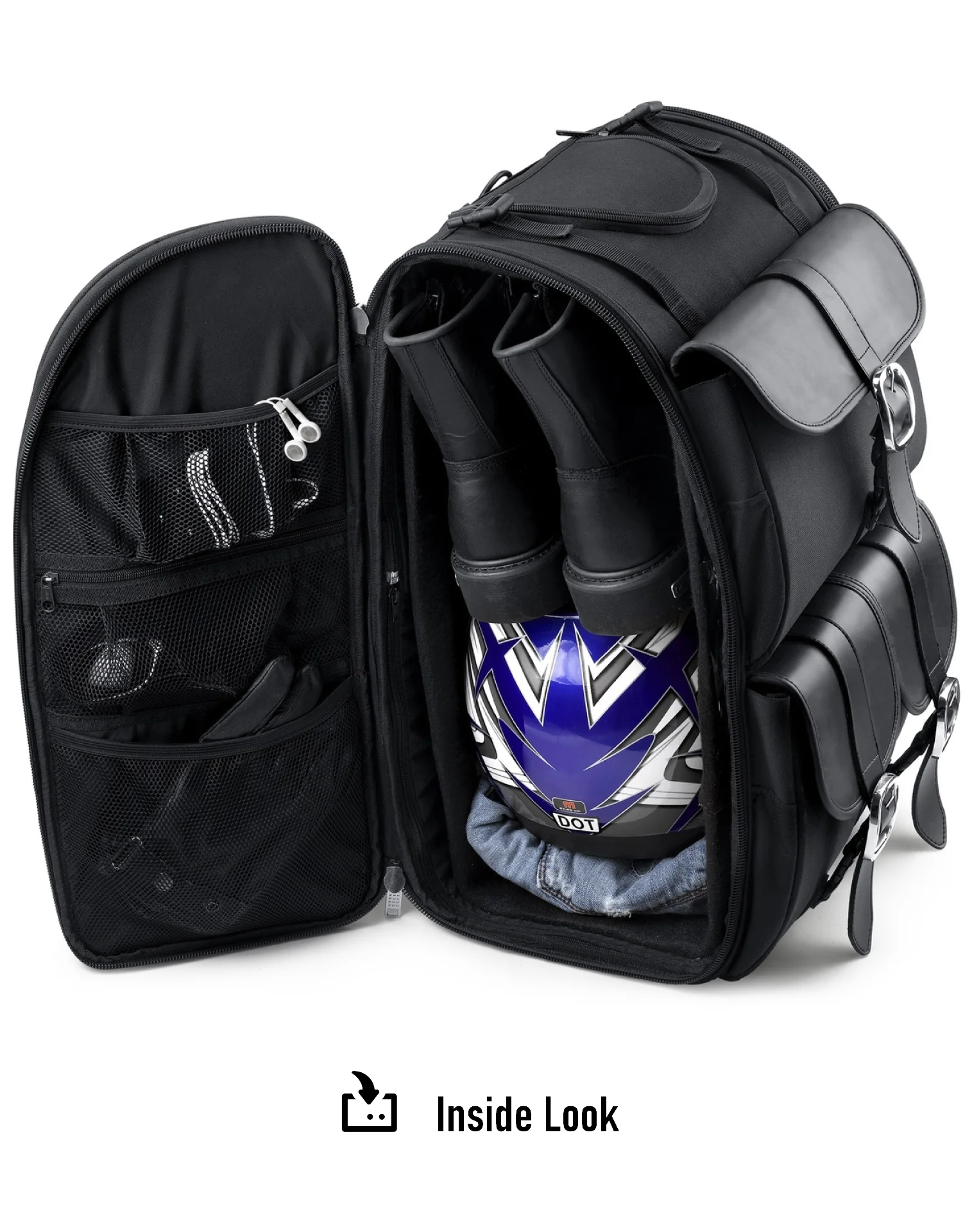 55L - Highway Extra Large Plain Hysoung Motorcycle Tail Bag