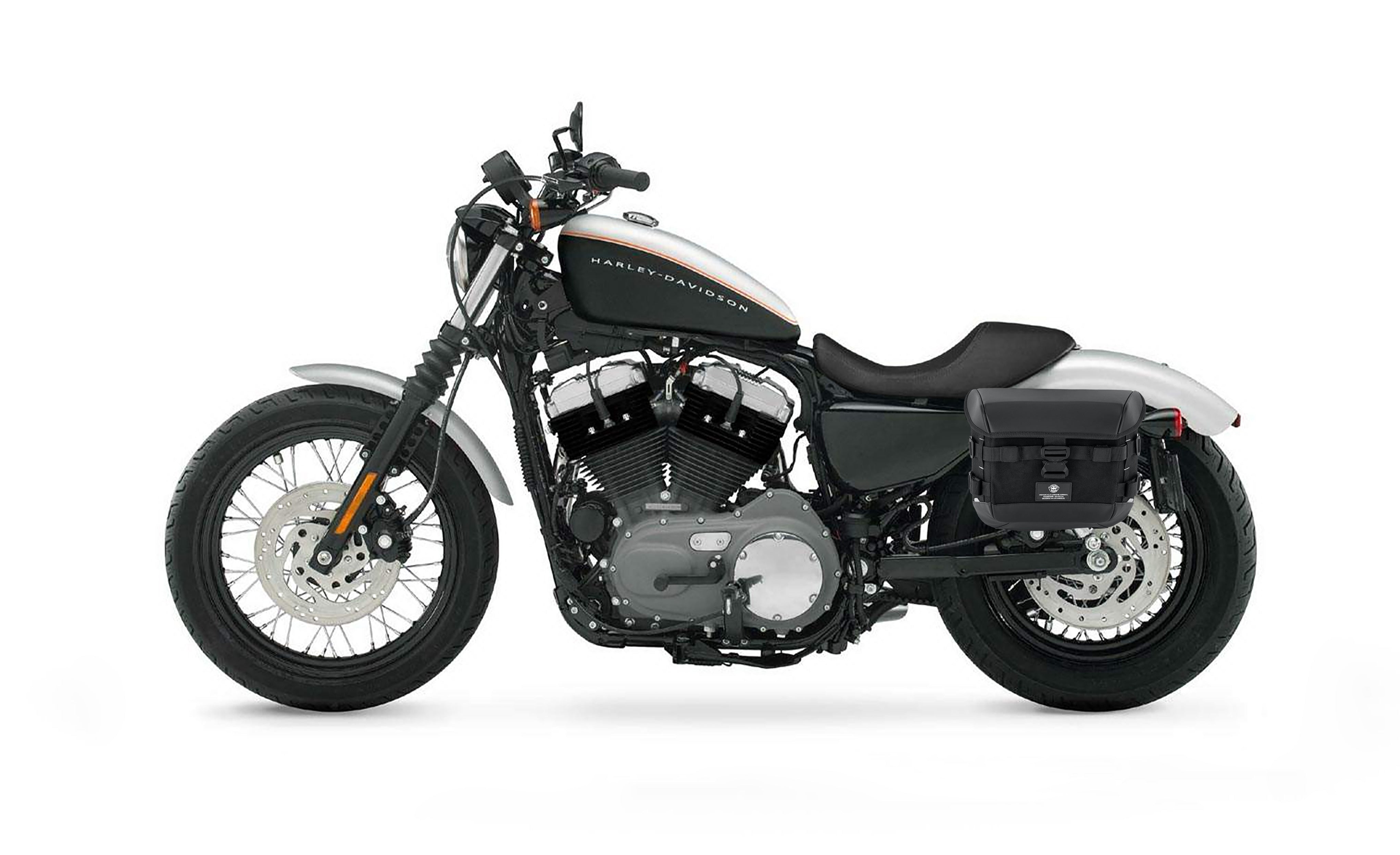 20L - Incognito Quick-Mount Small Saddlebags for Harley Sportster 1200 Nightster XL1200N Bag on Bike @expand