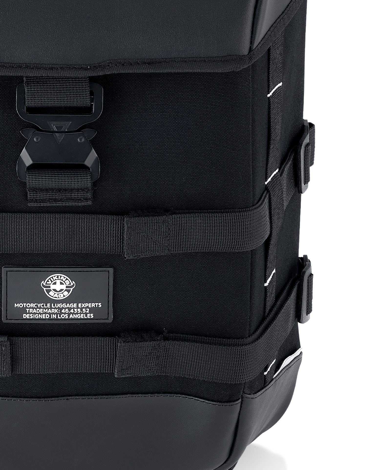 15L - Incognito Quick Mount Medium Solo Motorcycle Saddlebag (Left Only) for Harley Sportster 883 Custom XL883C/XLH883C Closeup View