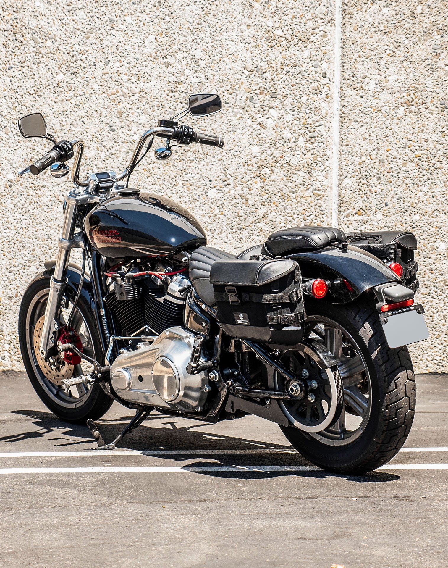 10L - Incognito Quick Mount Small Solo Motorcycle Saddlebag (Left Only) for Harley Softail Standard FXST Vertical 1