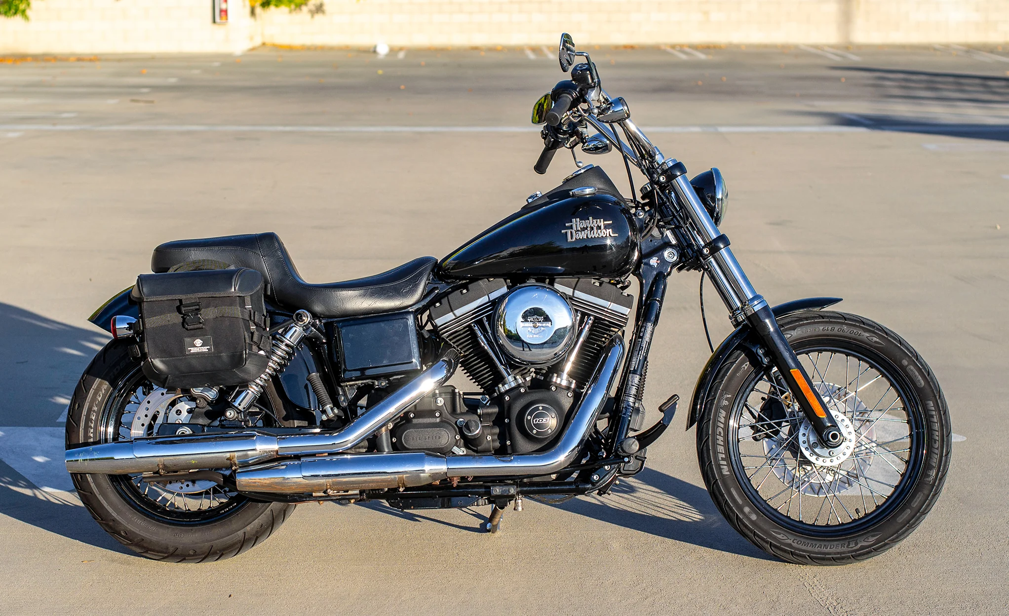 10L - Incognito Quick Mount Small Solo Saddlebag (Right Only) for Harley Dyna Low Rider S FXDLS @expand