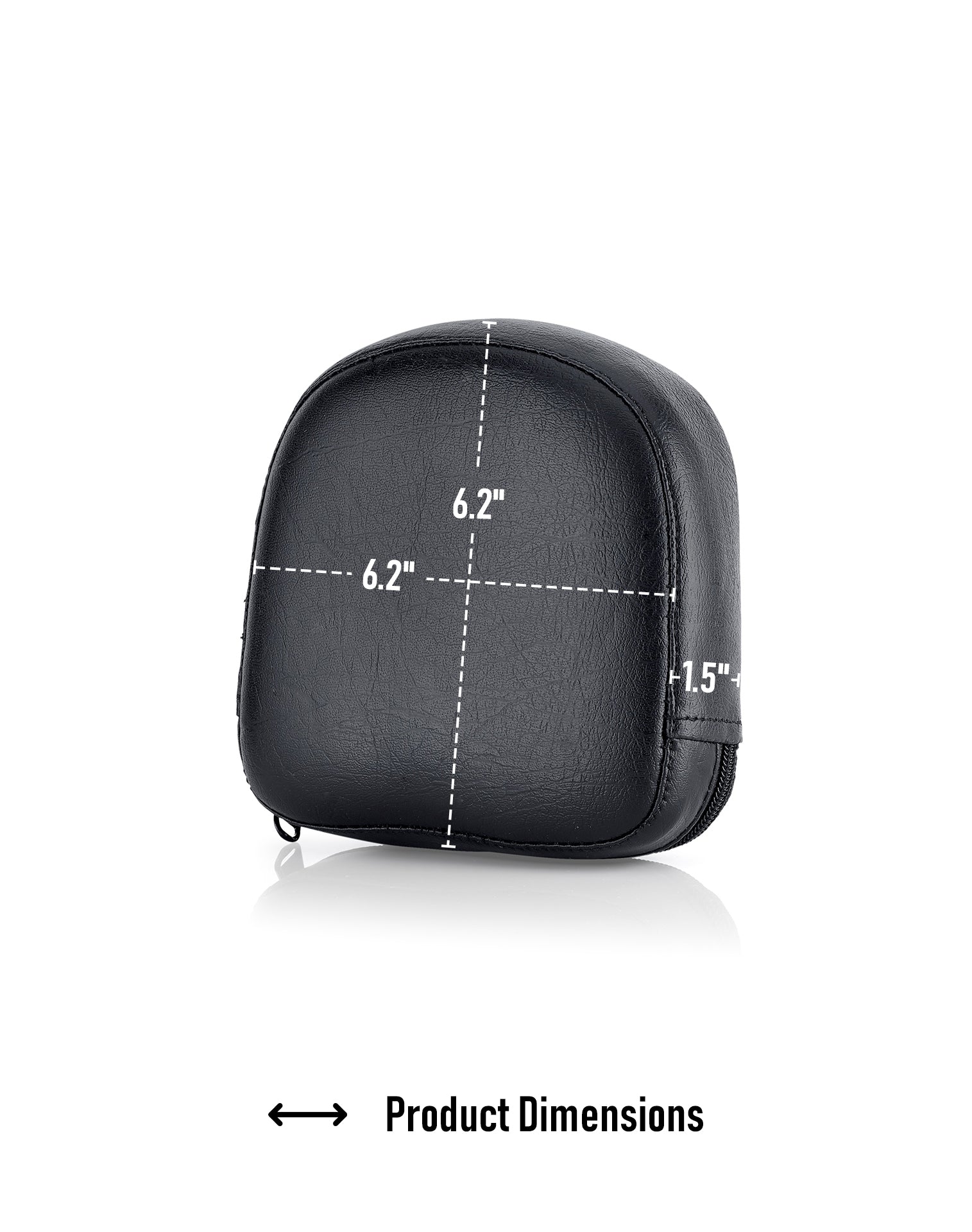 Viking Iron Born Plain Leather Short Motorcycle Backrest Pad for Indian Foldable Sissy Bar Dimensions