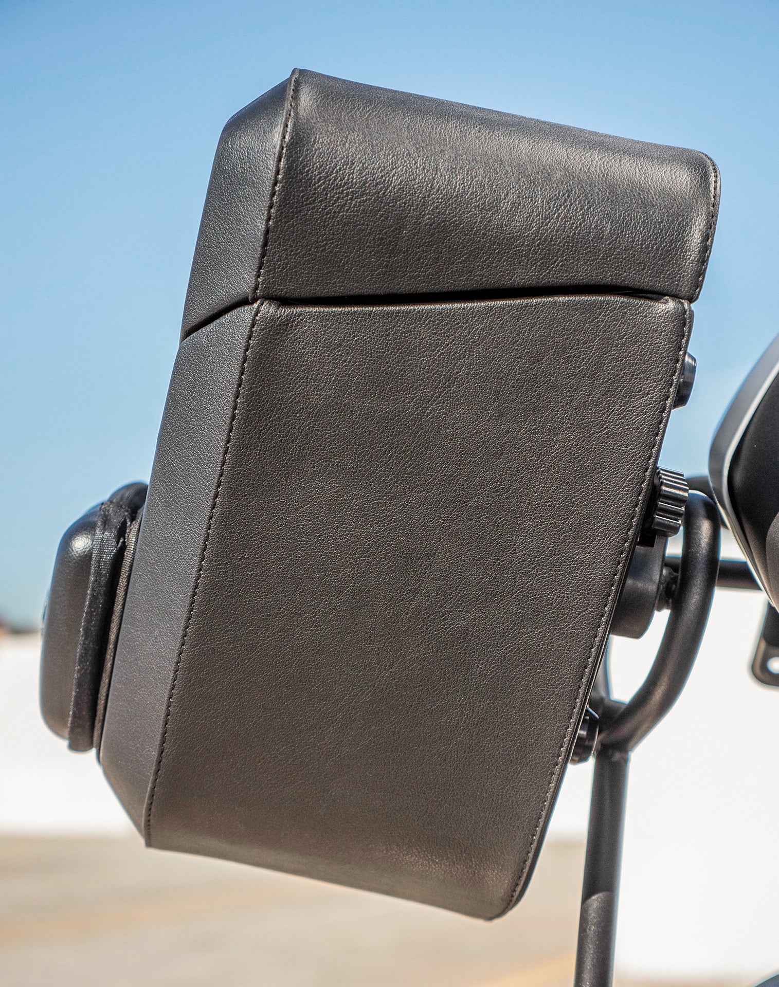 24L - Ironclad Quick-Mount Medium Ducati Monster 797 Leather Wrapped Hard Saddlebags Life Style 3