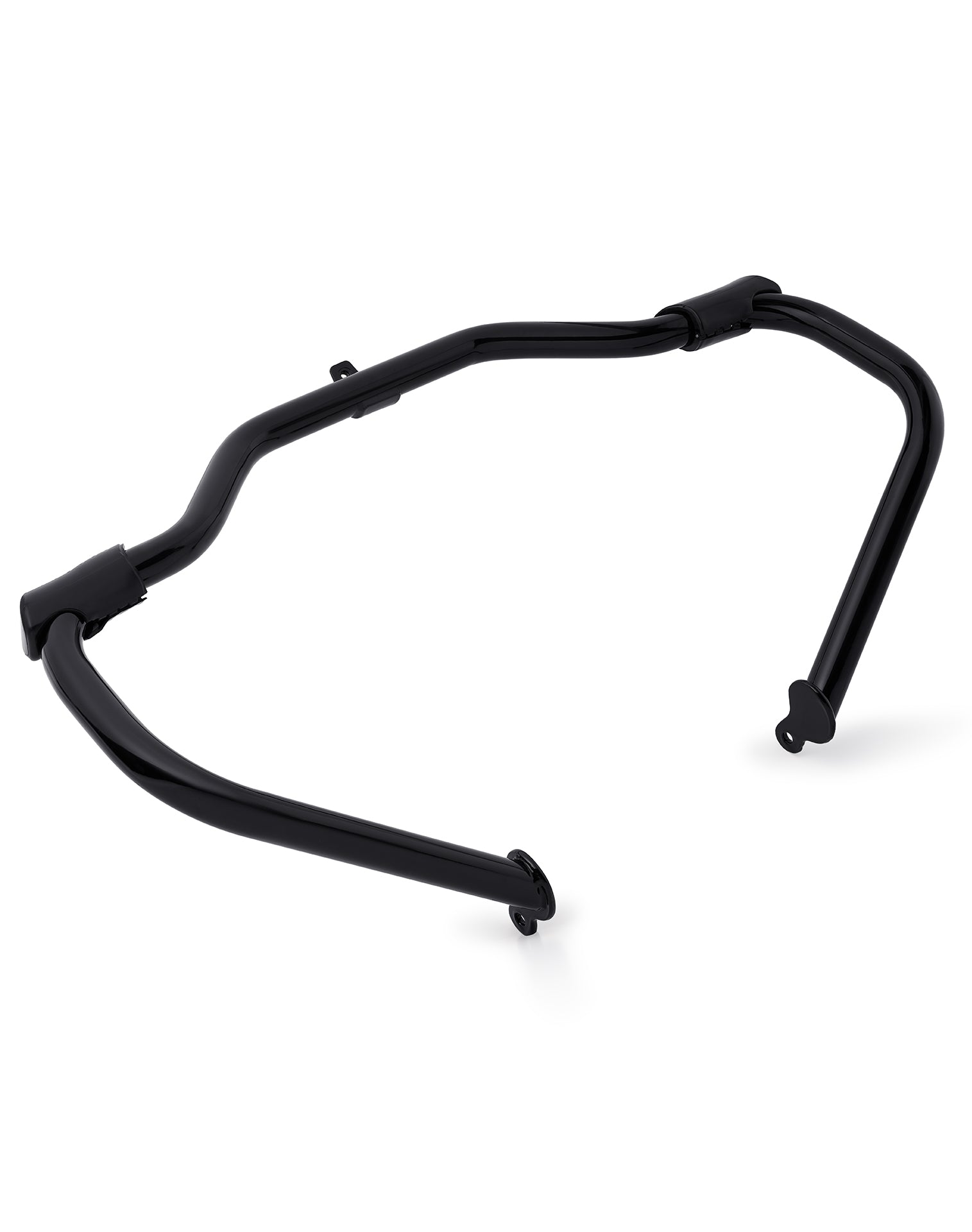 Viking Ironhog Crash Bar/Engine Guard for Harley Road King FLHR/I (2009-22) Gloss Black Side View