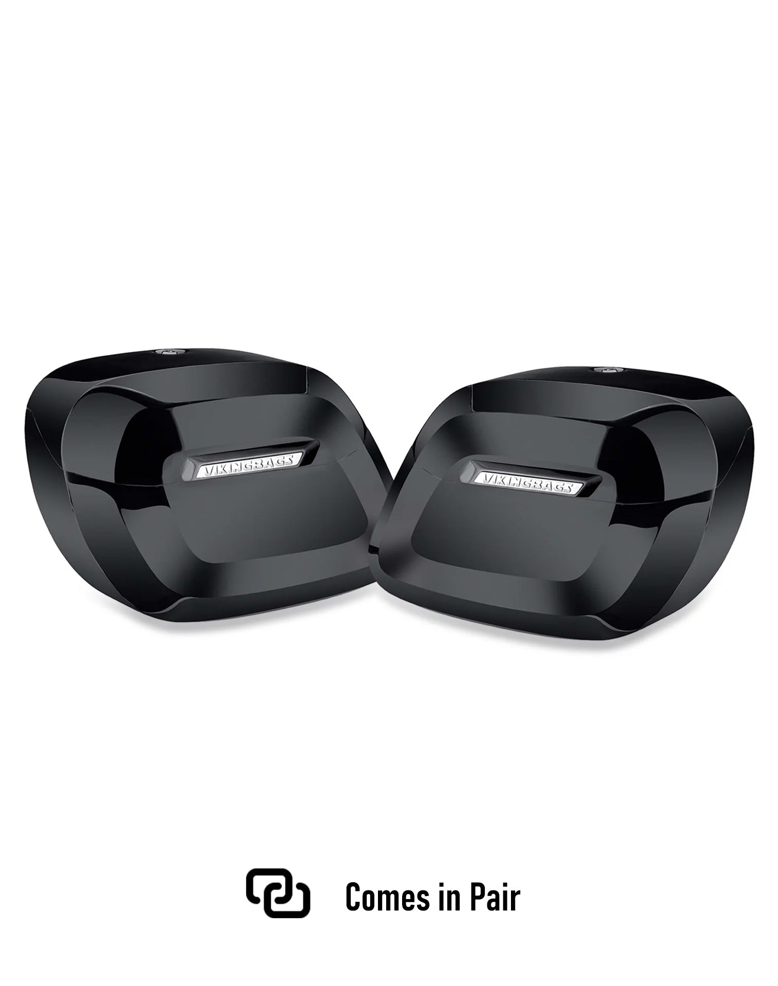 40L - Lamellar Raven Extra Large Painted Hard Saddlebags for Harley Softail Slim FLSL Comes in Pair