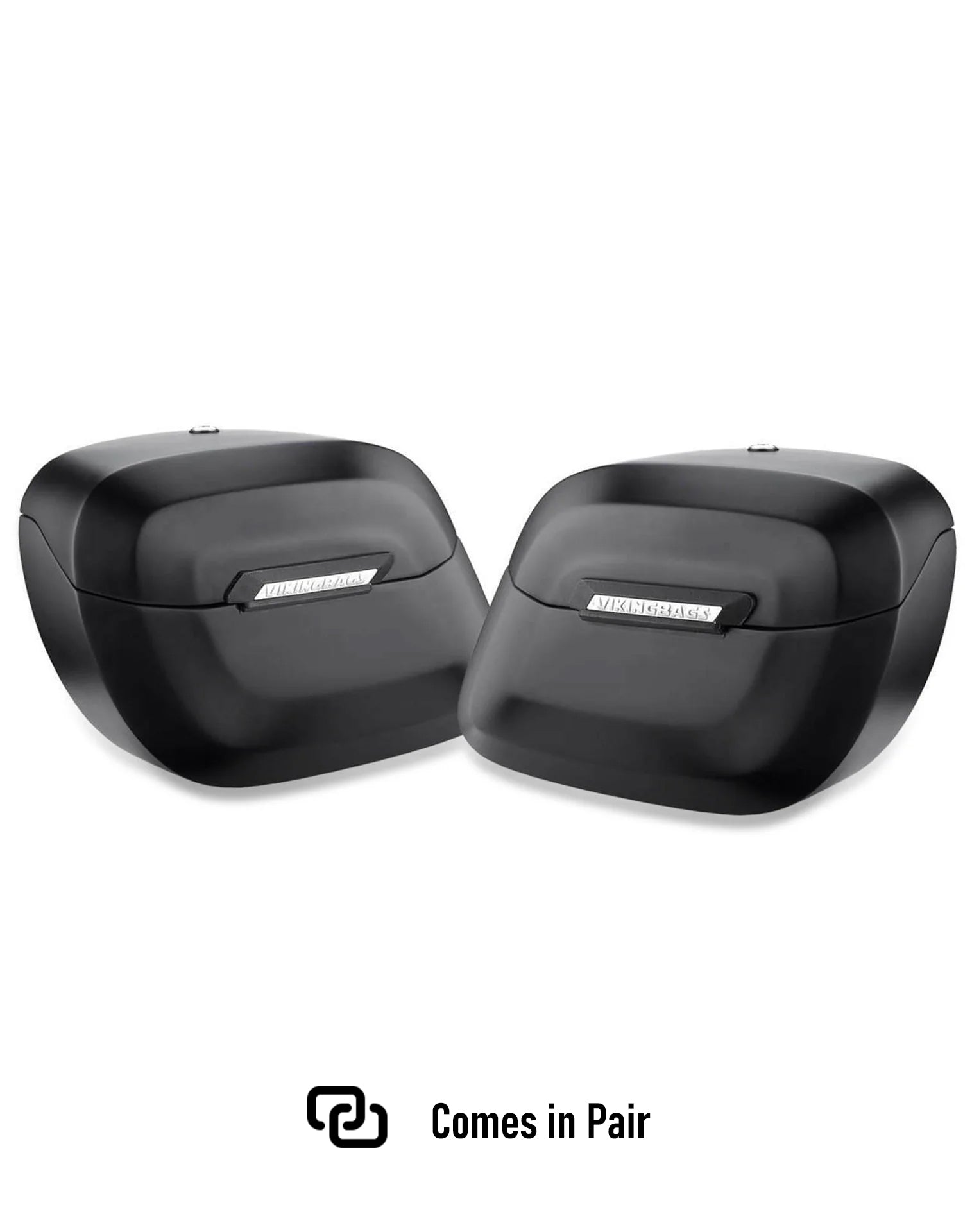 34L - Lamellar Raven Extra Large Shock Cutout Matte Motorcycle Hard Saddlebags for Harley Sportster 883 Low XL883L Comes in Pair