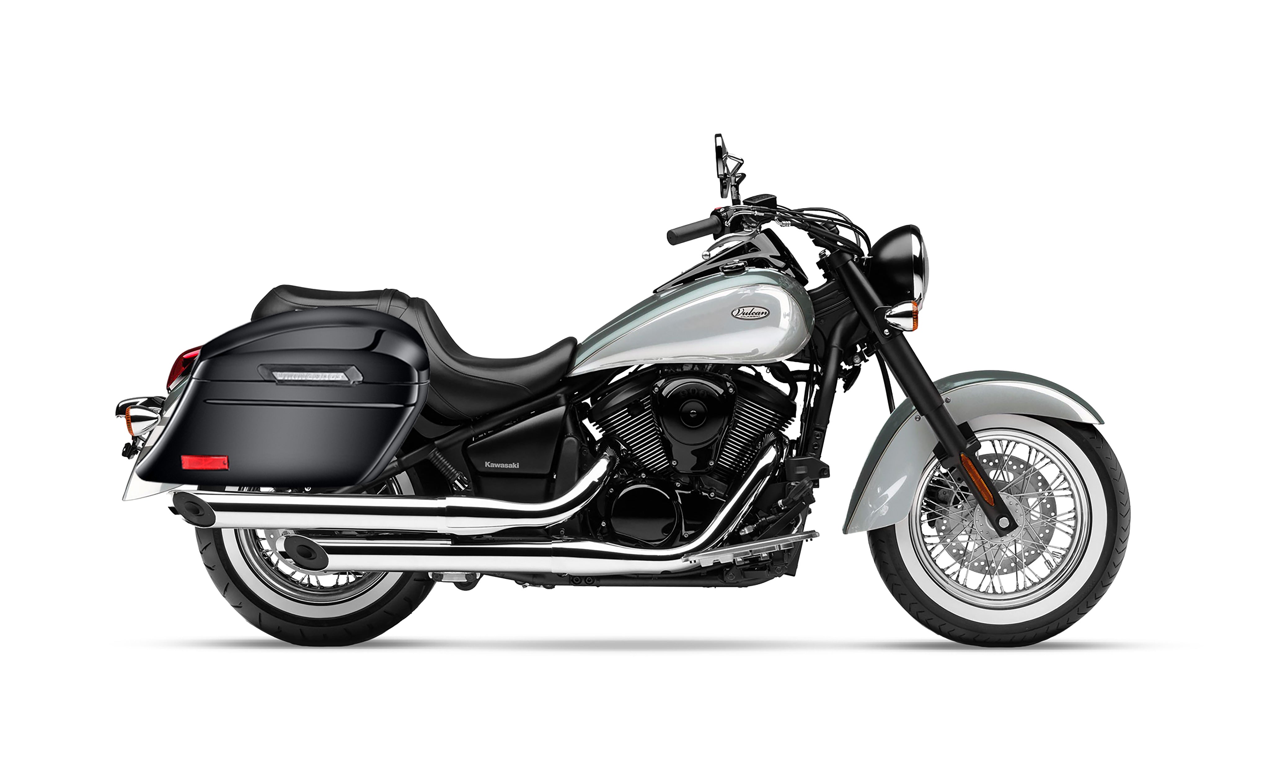 44L - Lamellar Stallion Extra Large Kawasaki Vulcan 900 Classic VN900 Painted Motorcycle Hard Saddlebags @expand