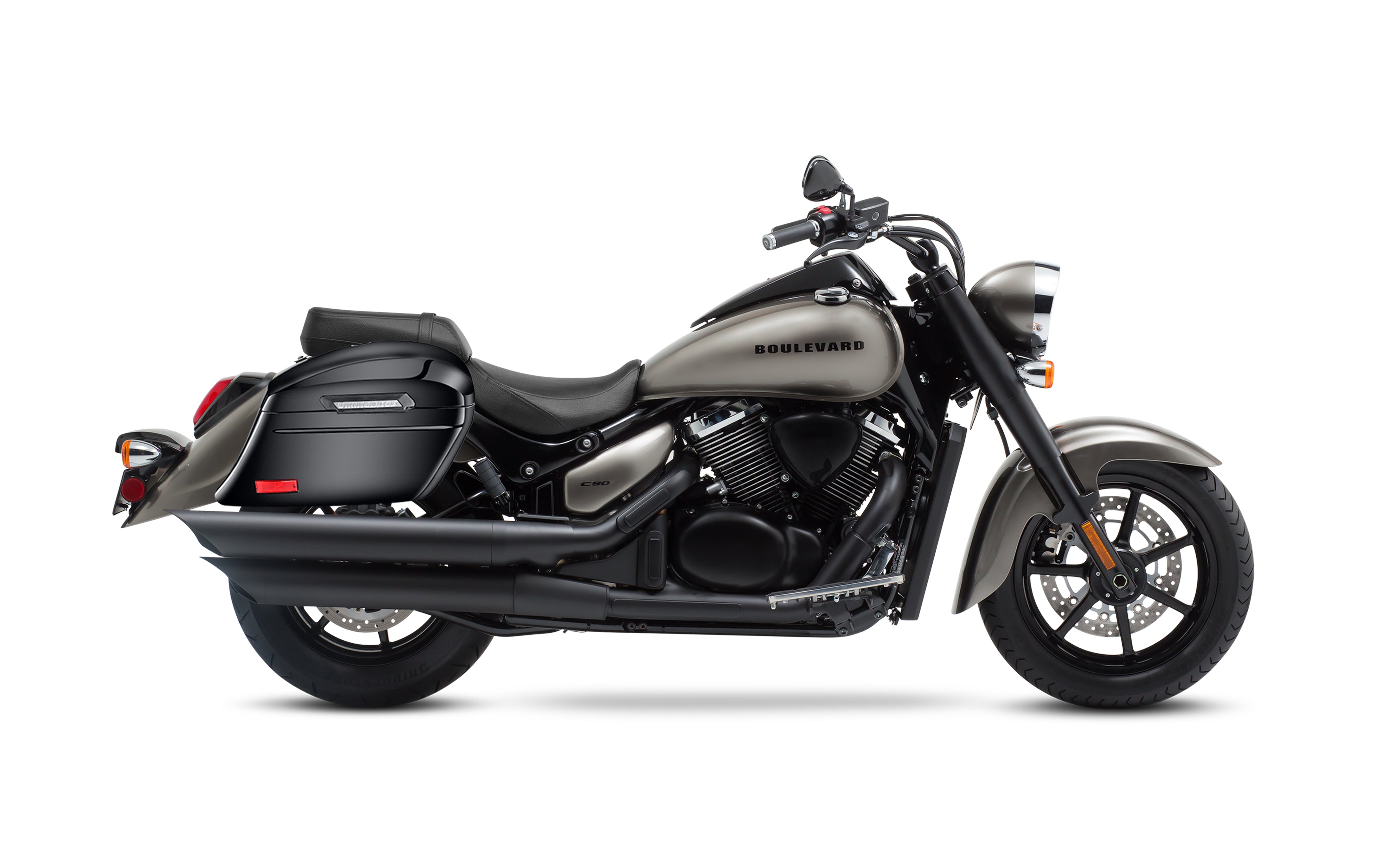 44L - Lamellar Stallion Extra Large Suzuki Boulevard C90 VL1500 Painted Motorcycle Hard Saddlebags Bag on Bike @expand