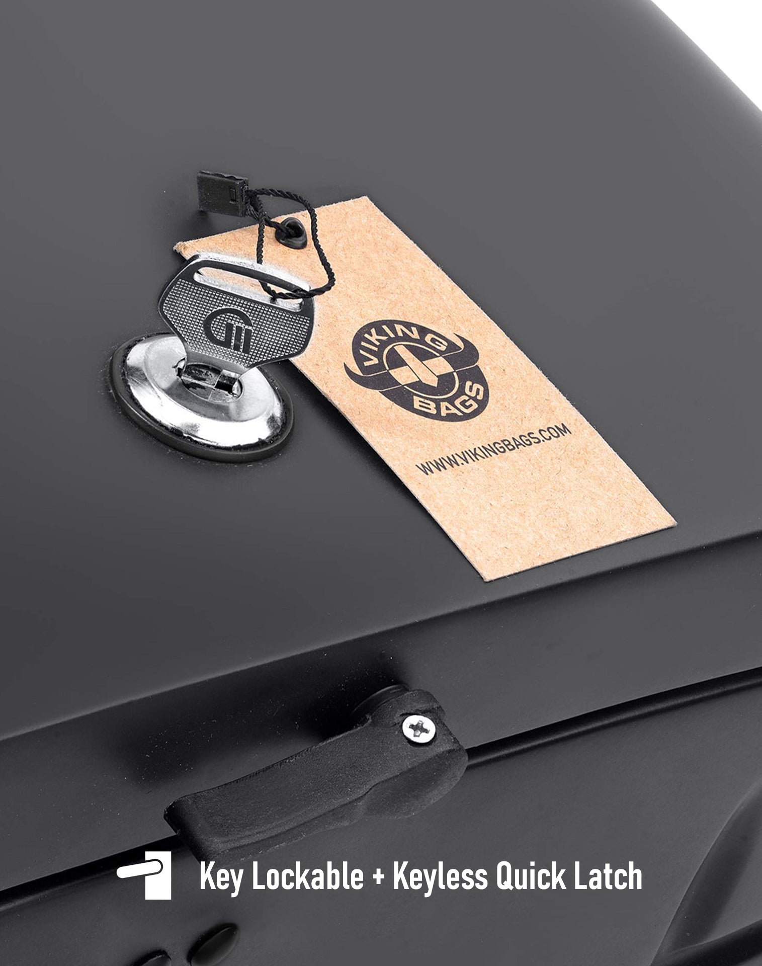 44L - Lamellar Stallion Extra Large Triumph Rocket III Touring Matte Motorcycle Hard Saddlebags Key Lockable