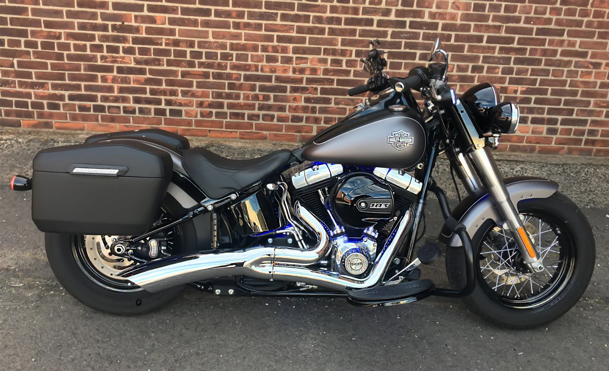 Viking License Plate And Turn Signal Relocation Kit For Harley Davidson Softail Slim @expand