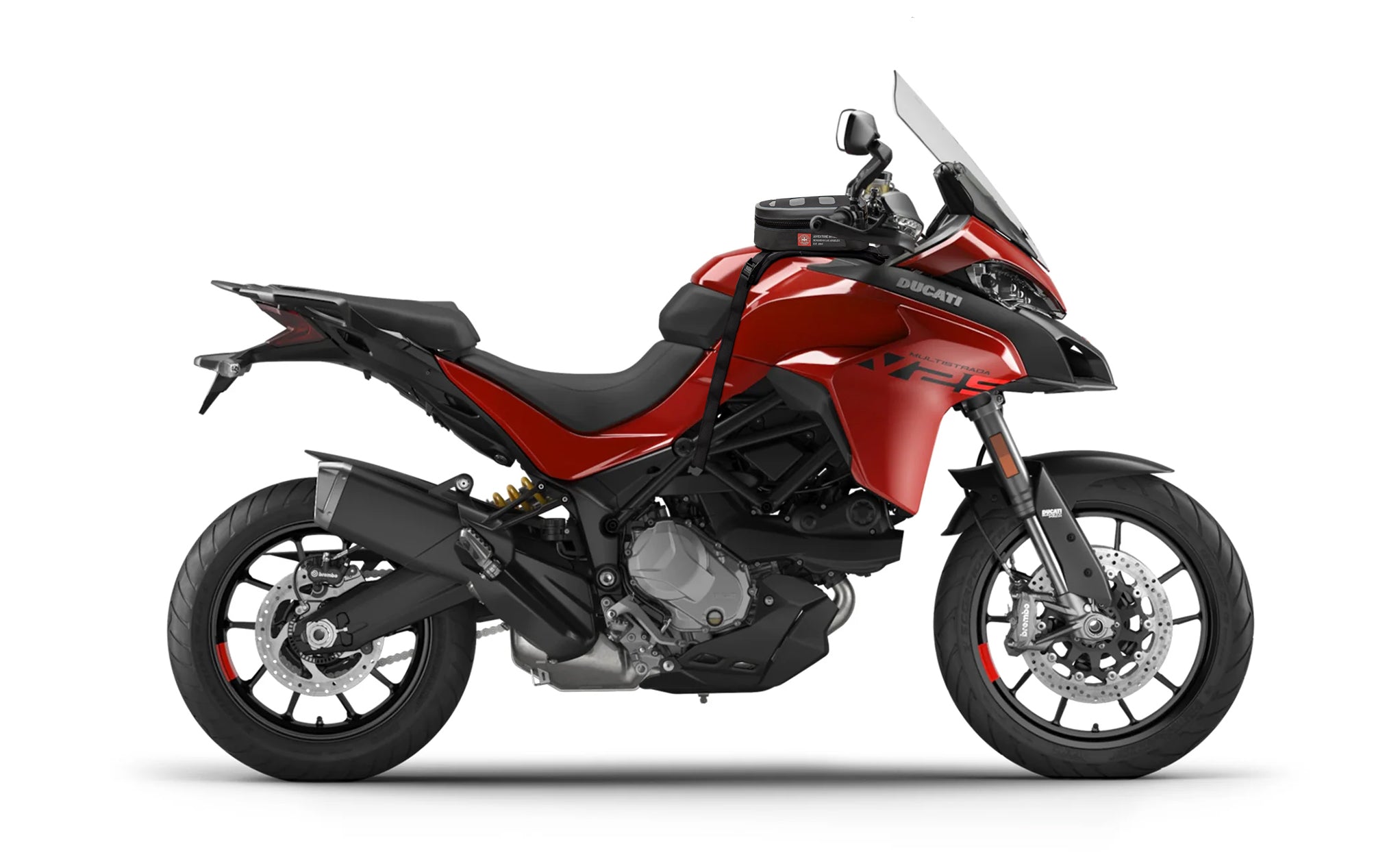 1L - Odyssey Ducati Adventure Touring Tank Bag on Bike @expand