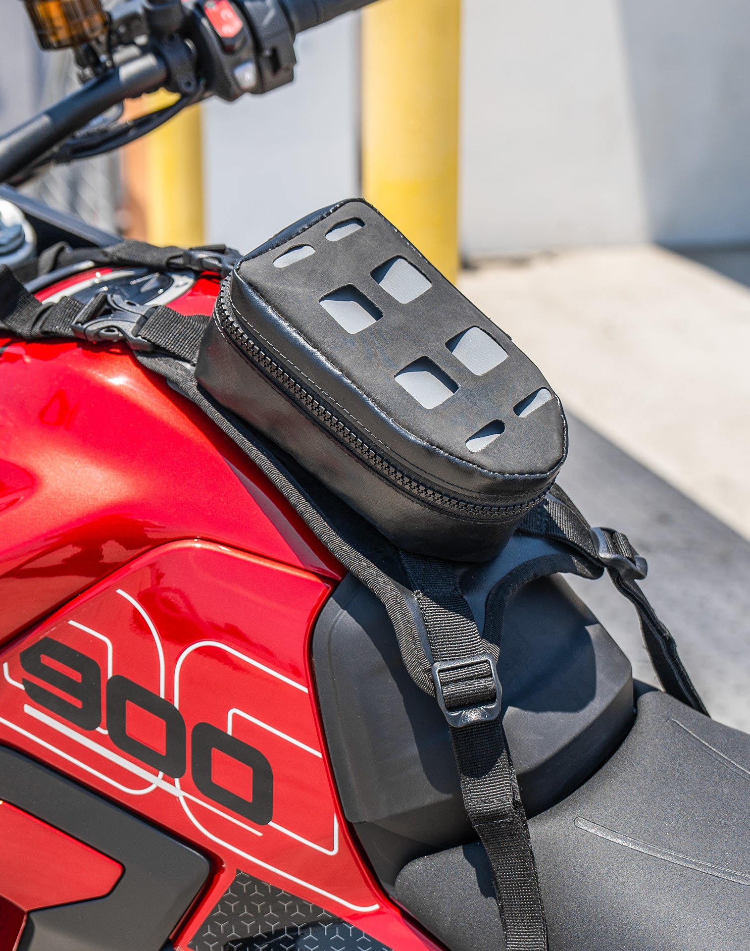 1L - Odyssey Triumph Adventure Touring Tank Bag Lifestyle Vertical