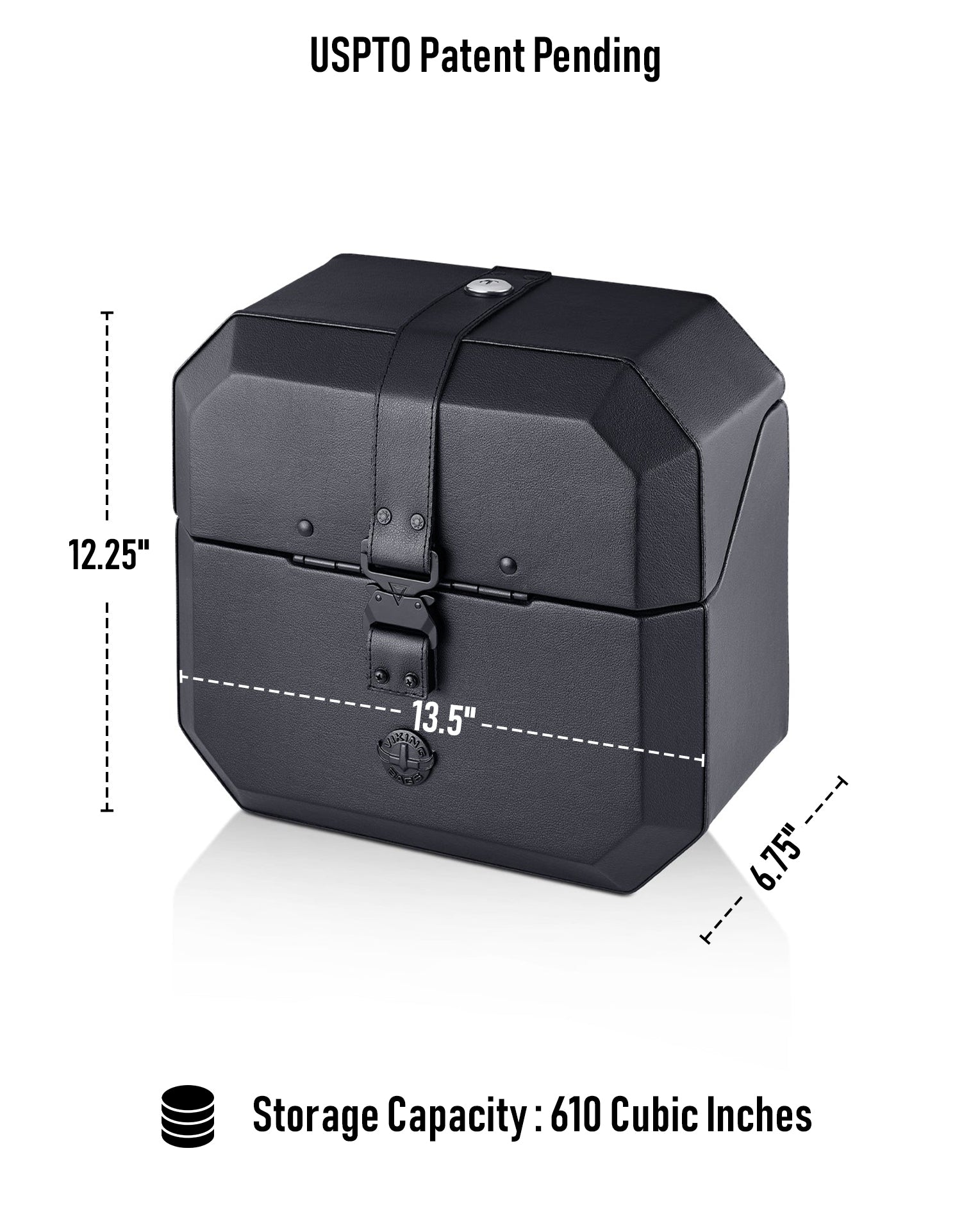 10L - Outlaw Quick Mount Small Triumph Street Scrambler Hard Solo Saddlebag (Left Only) Storage Capacity