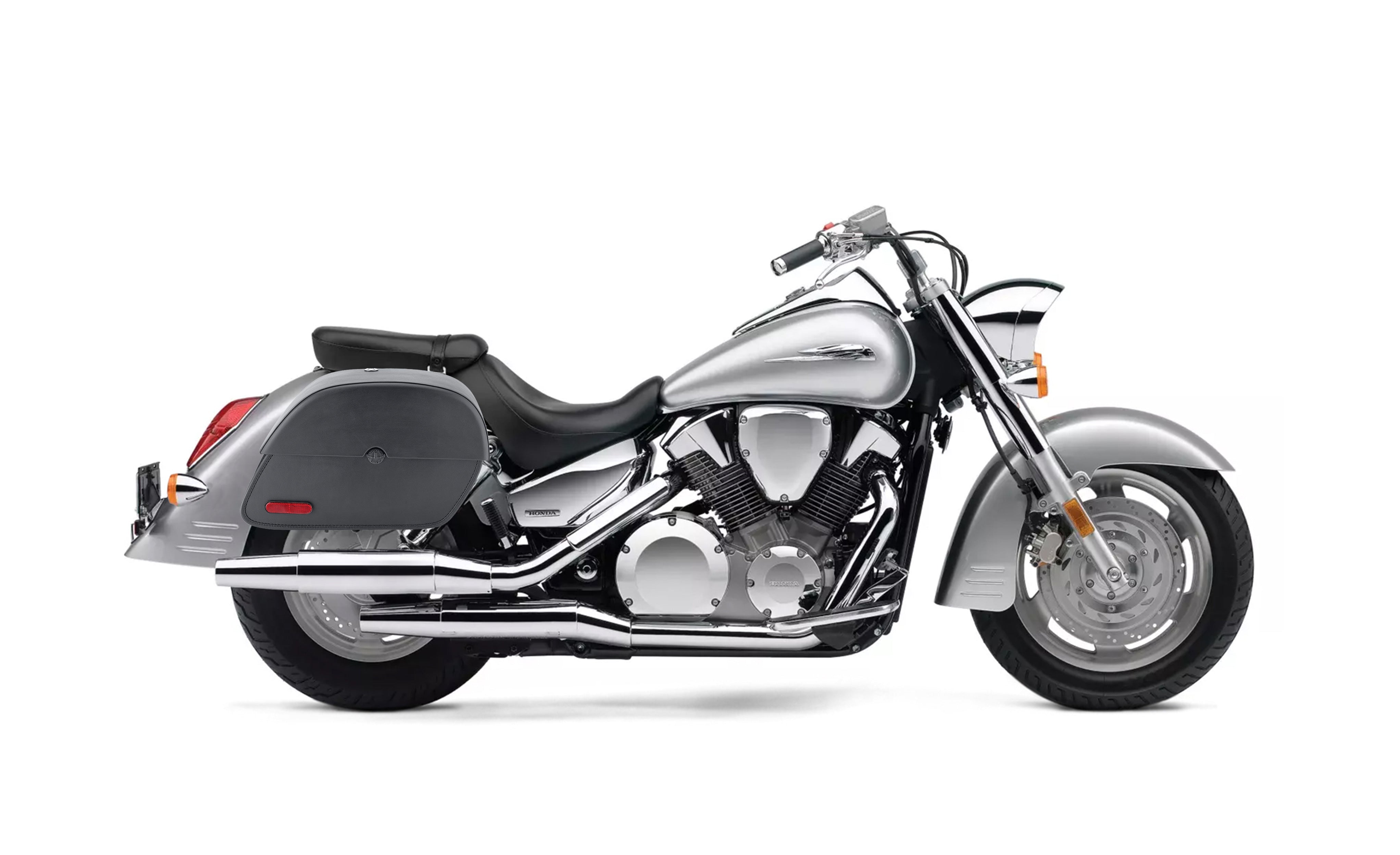 28L - Panzer Medium Honda VTX 1300 S Motorcycle Saddlebags @expand