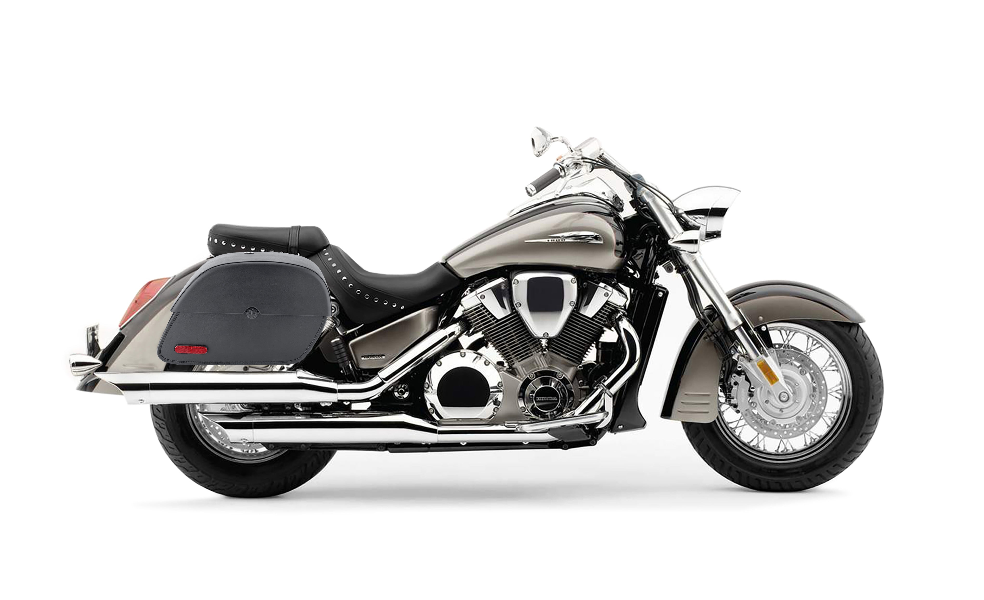 28L - Panzer Medium Honda VTX 1800 S Motorcycle Saddlebags @expand