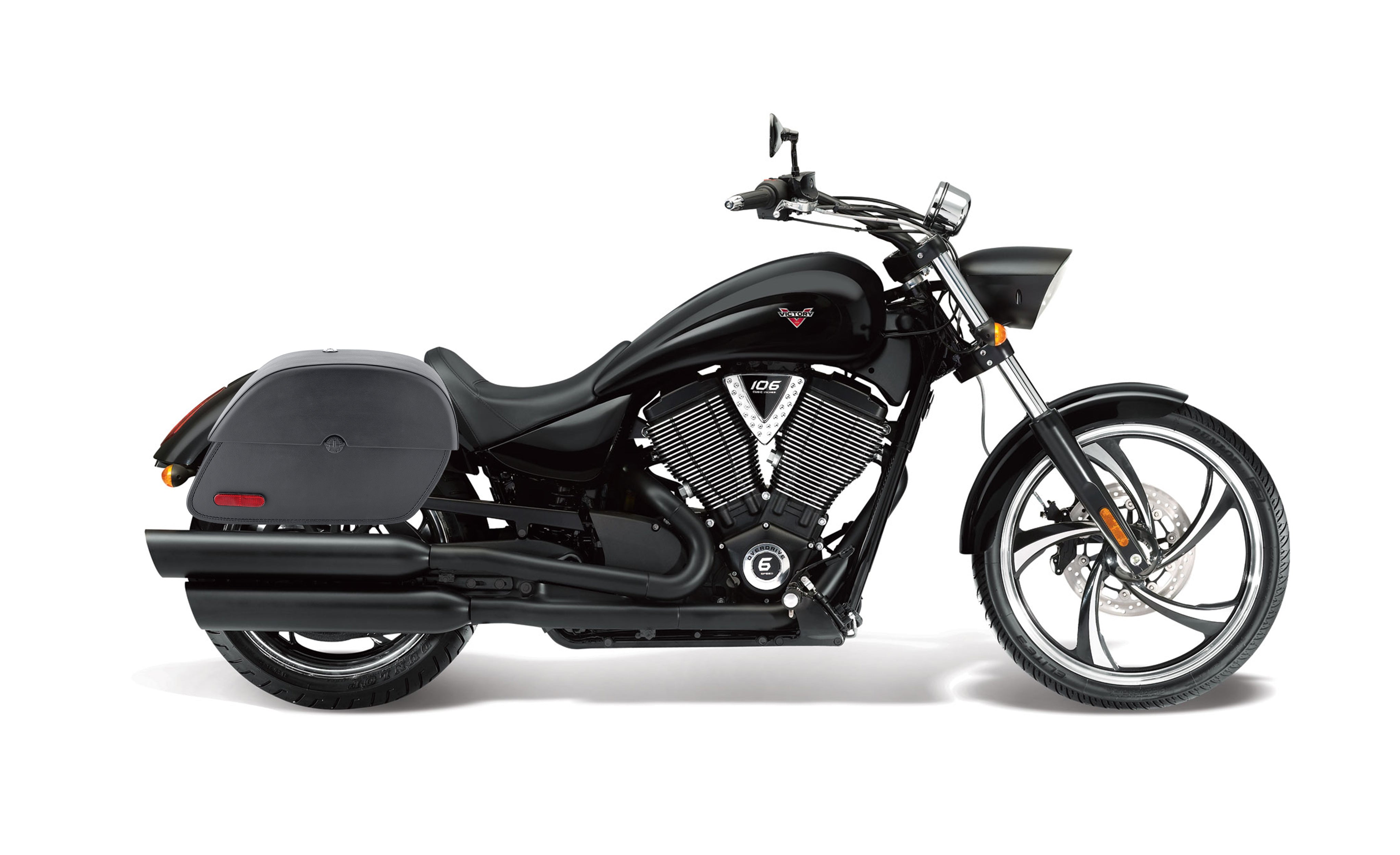 28L - Panzer Medium Victory 8 Ball Motorcycle Saddlebags Bag on Bike @expand