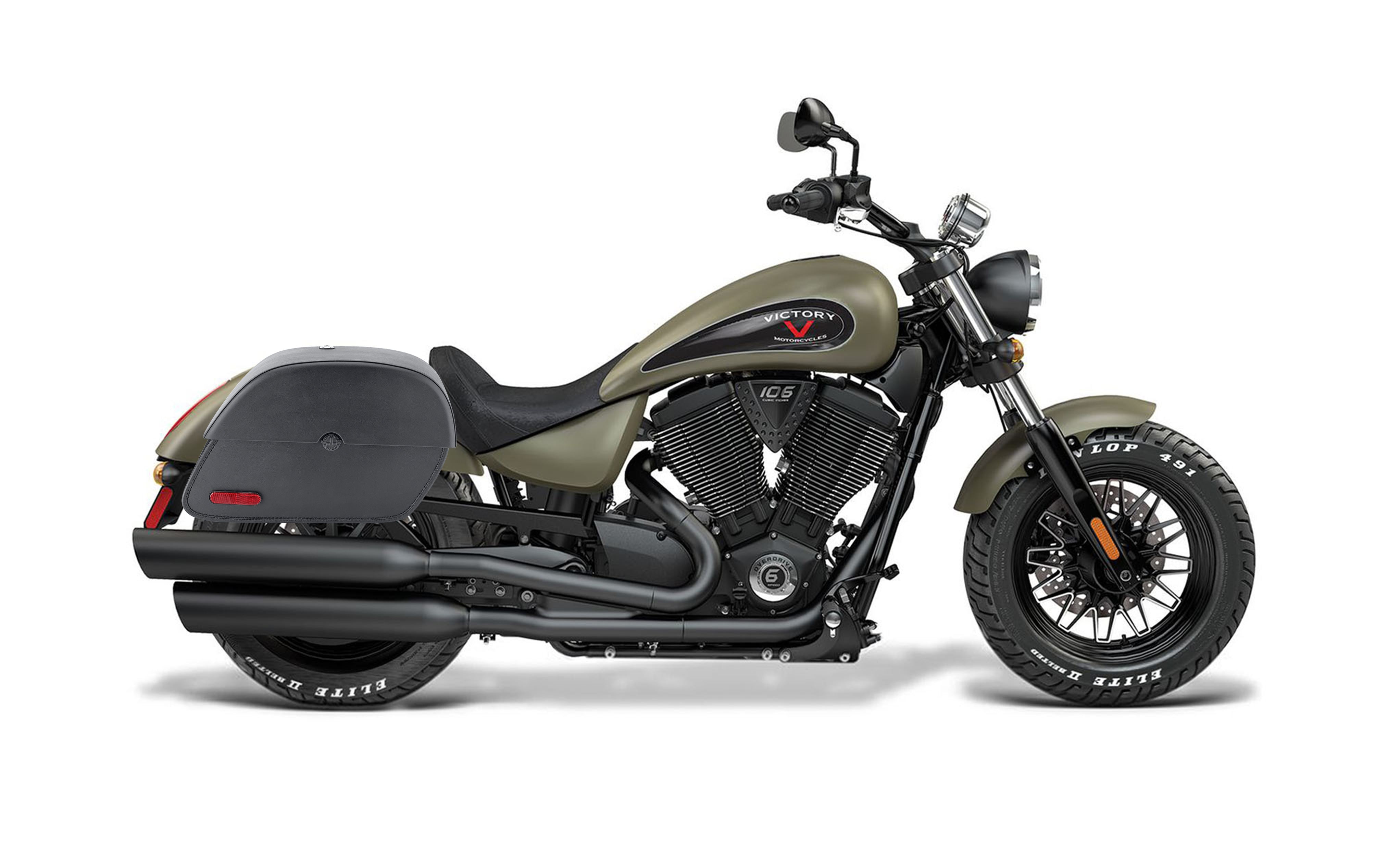 28L - Panzer Medium Victory Gunner Motorcycle Saddlebags Bag on Bike @expand