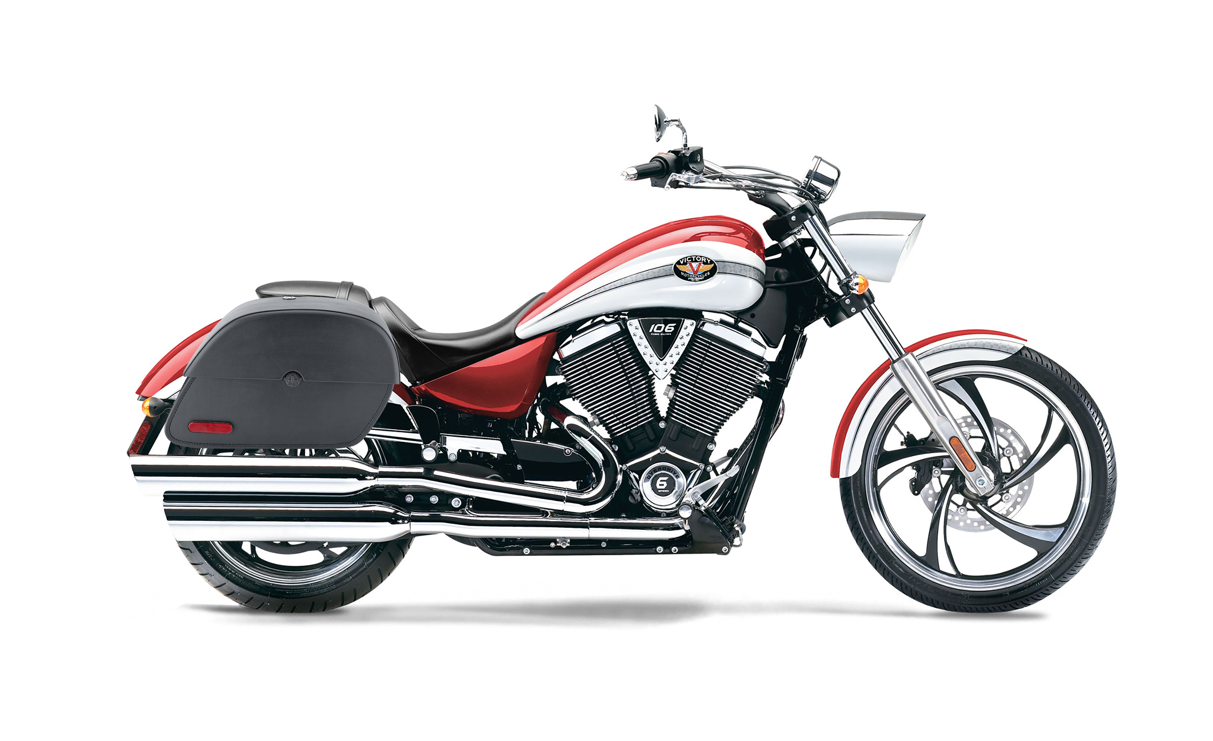 28L - Panzer Medium Victory Vegas Motorcycle Saddlebags Bag on Bike @expand