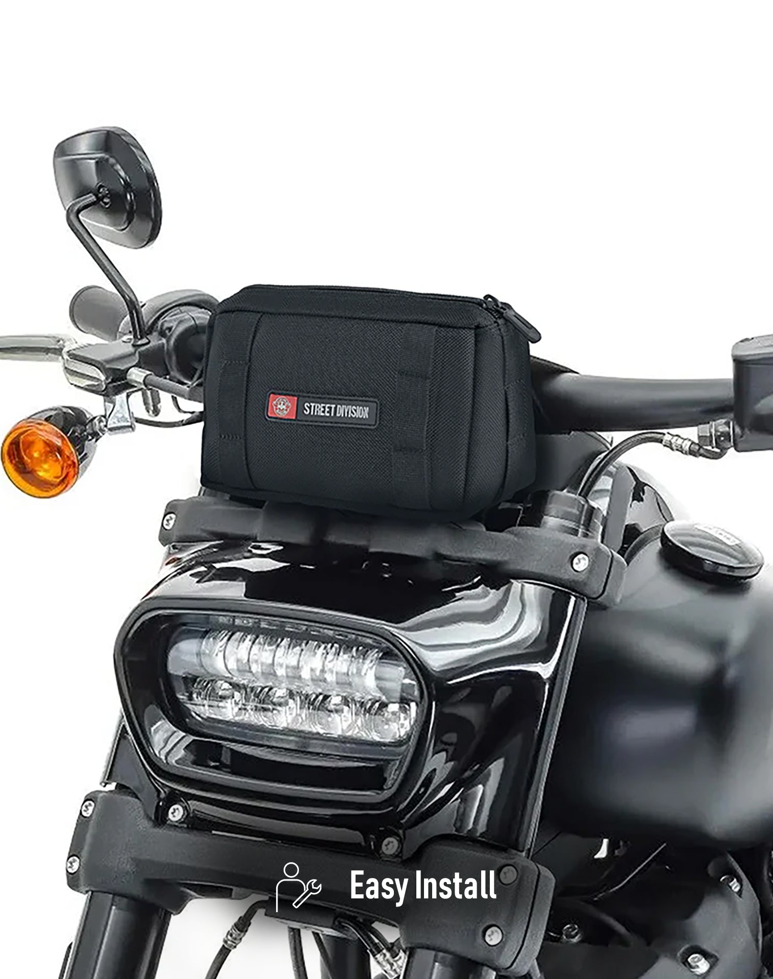 2L - Patriot Indian Motorcycle Handlebar Bag Easy Install