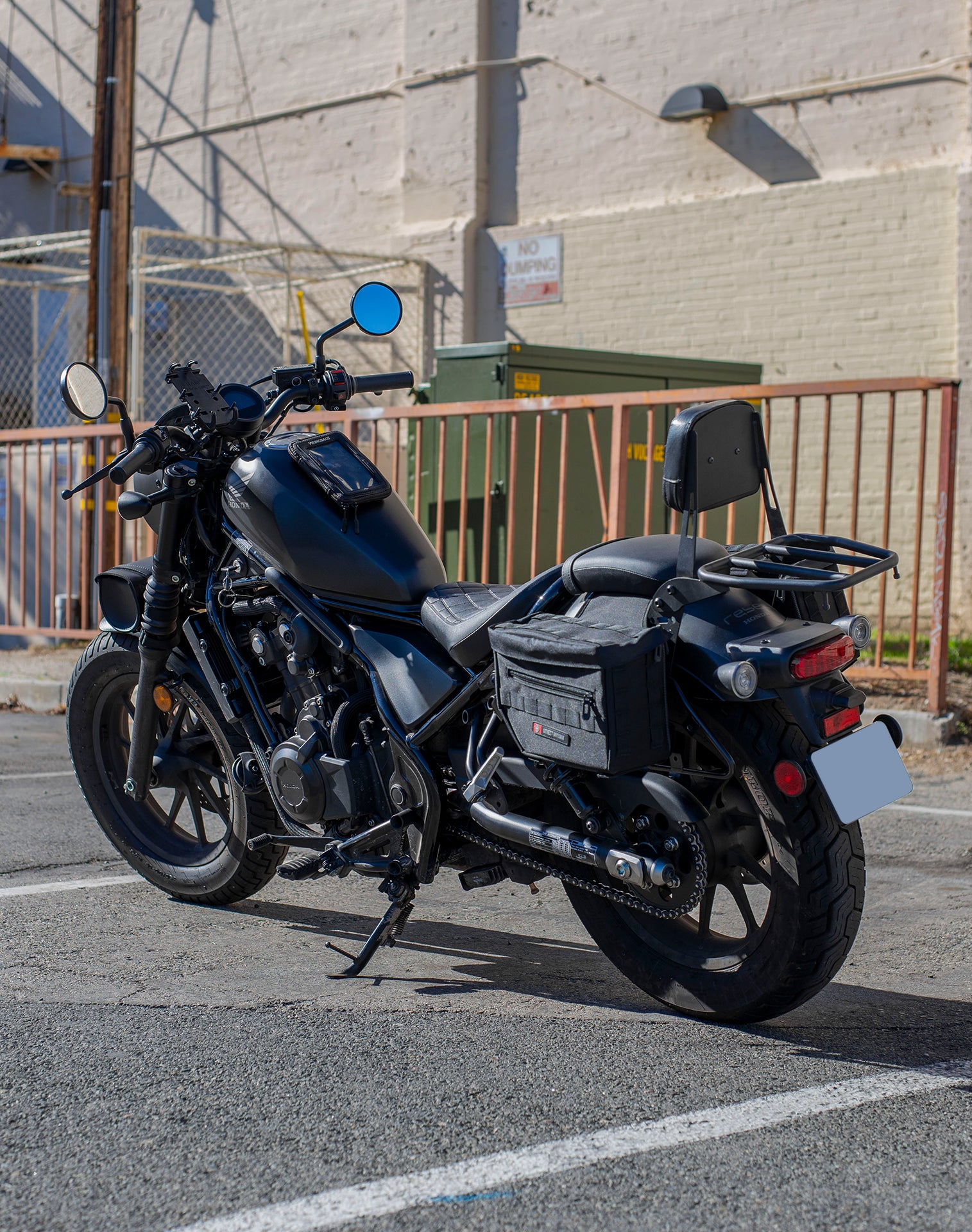 18L - Patriot Large Honda Rebel 300 Throw Over Saddlebags v1