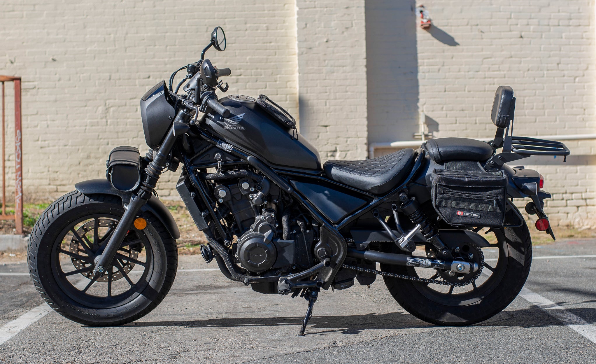 18L - Patriot Large Honda Rebel 500 Throw Over Saddlebags @expand