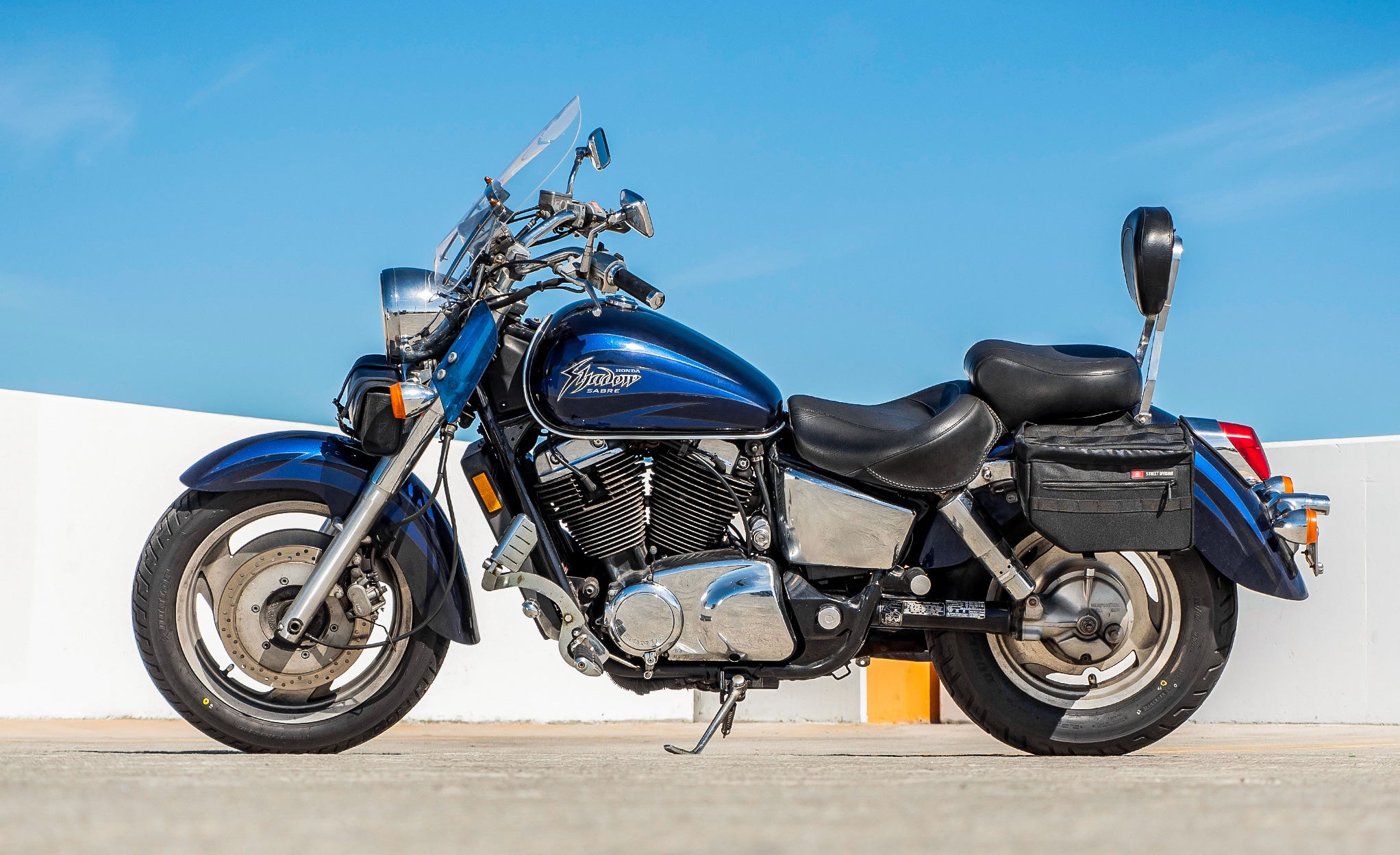 18L - Patriot Large Honda Shadow 1100 Sabre Motorcycle Throw Over Saddlebags @expand