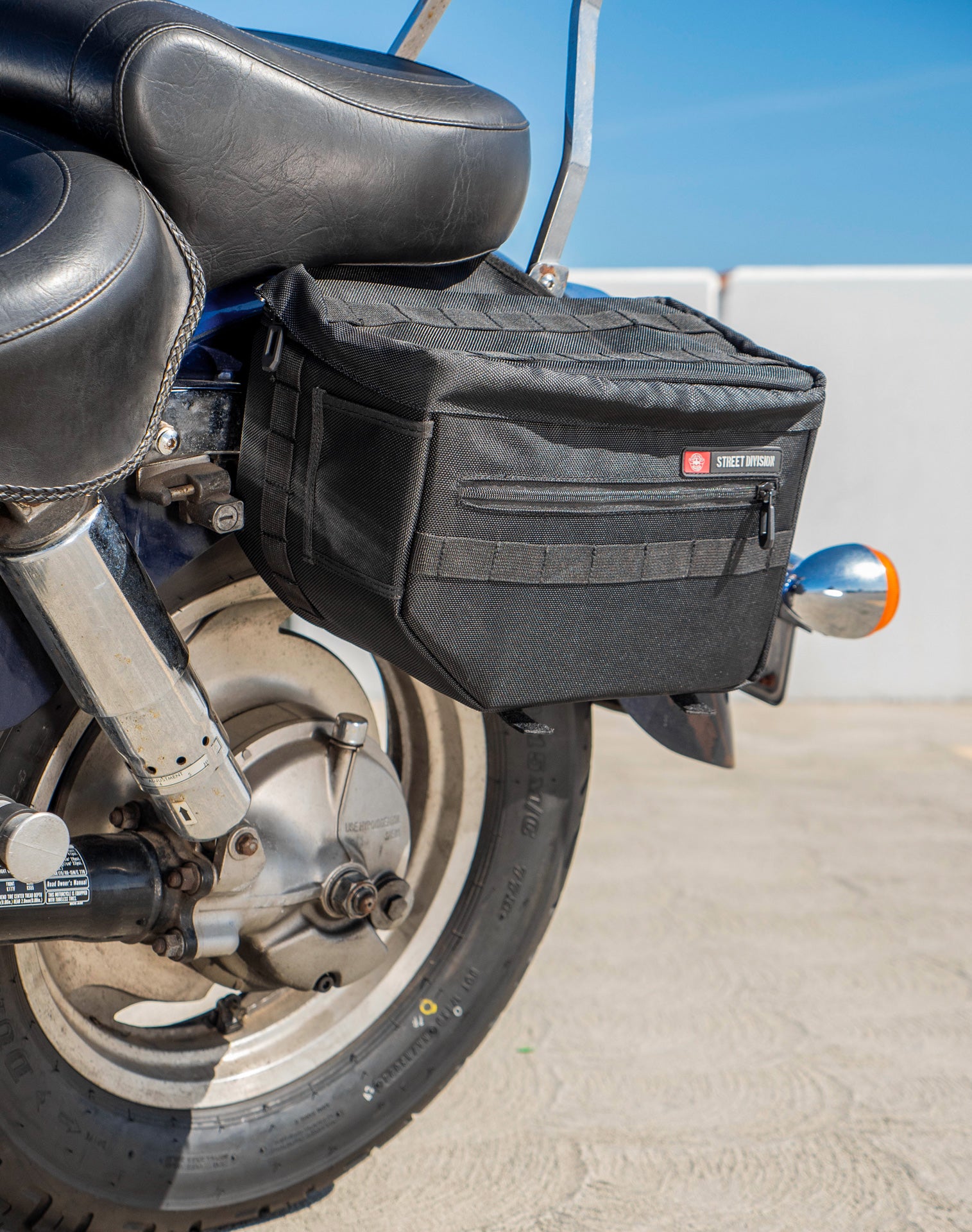 18L - Patriot Large Honda Shadow 1100 Sabre Motorcycle Throw Over Saddlebags v3