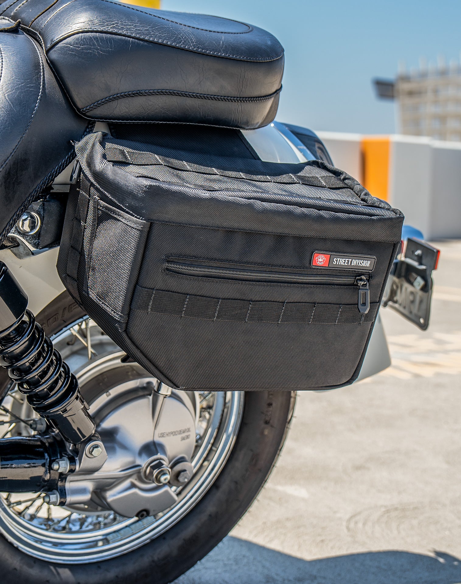 18L - Patriot Large Honda Shadow 750 Aero Motorcycle Throw Over Saddlebags v3