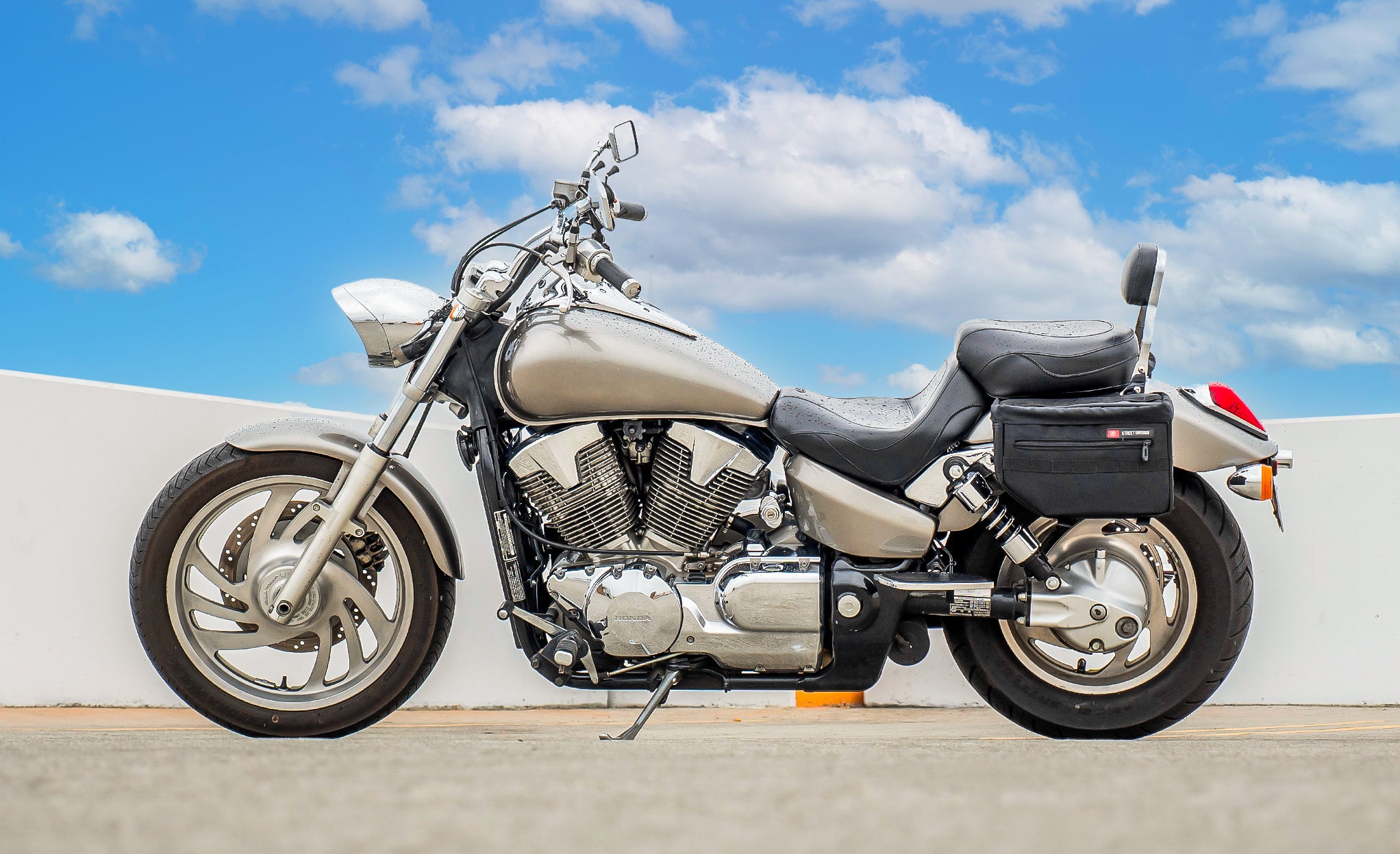 18L - Patriot Large Honda VTX 1300 C Motorcycle Throw Over Saddlebags @expand