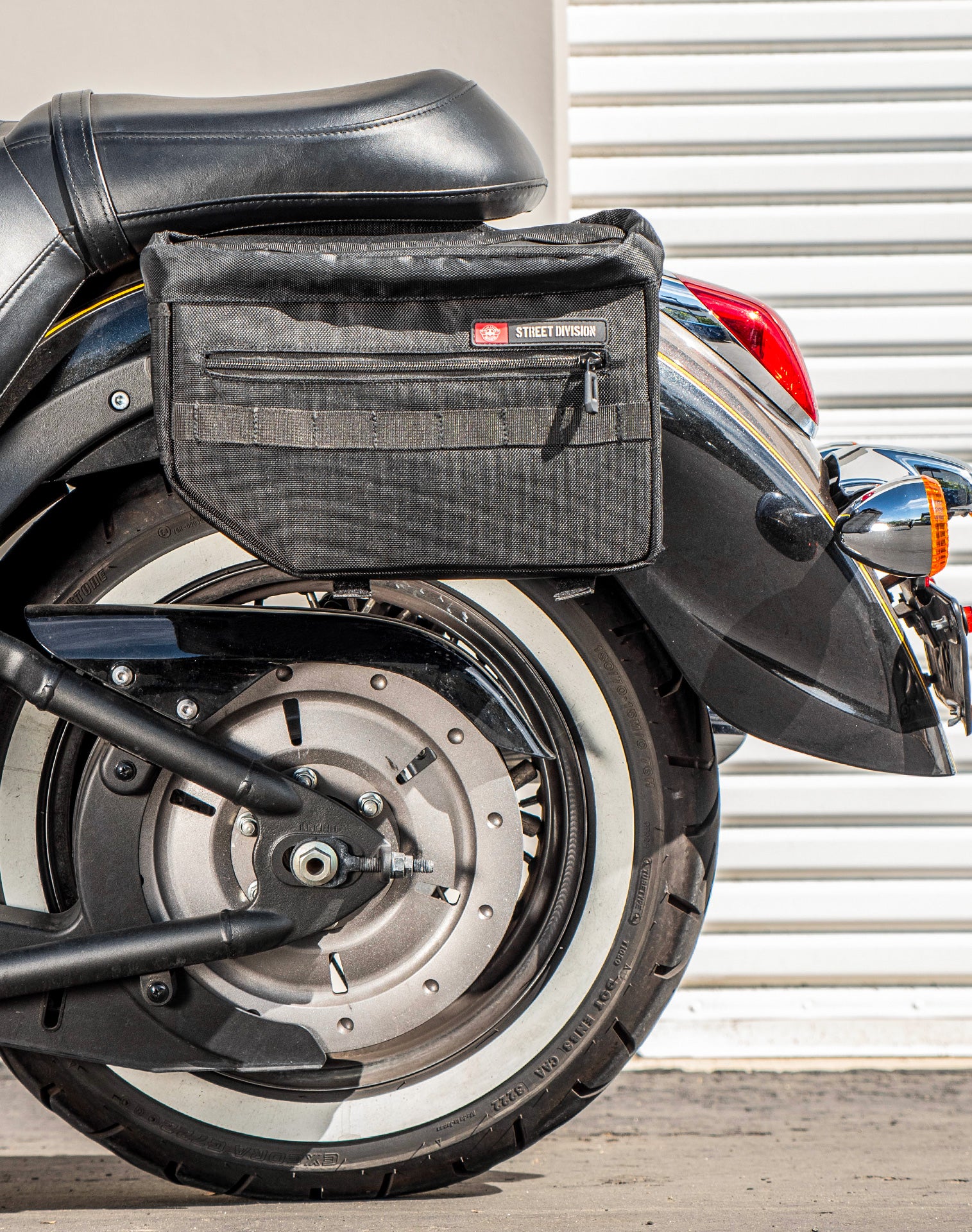 18L - Patriot Large Kawasaki Vulcan 900 Classic VN900 Motorcycle Throw Over Saddlebags v2