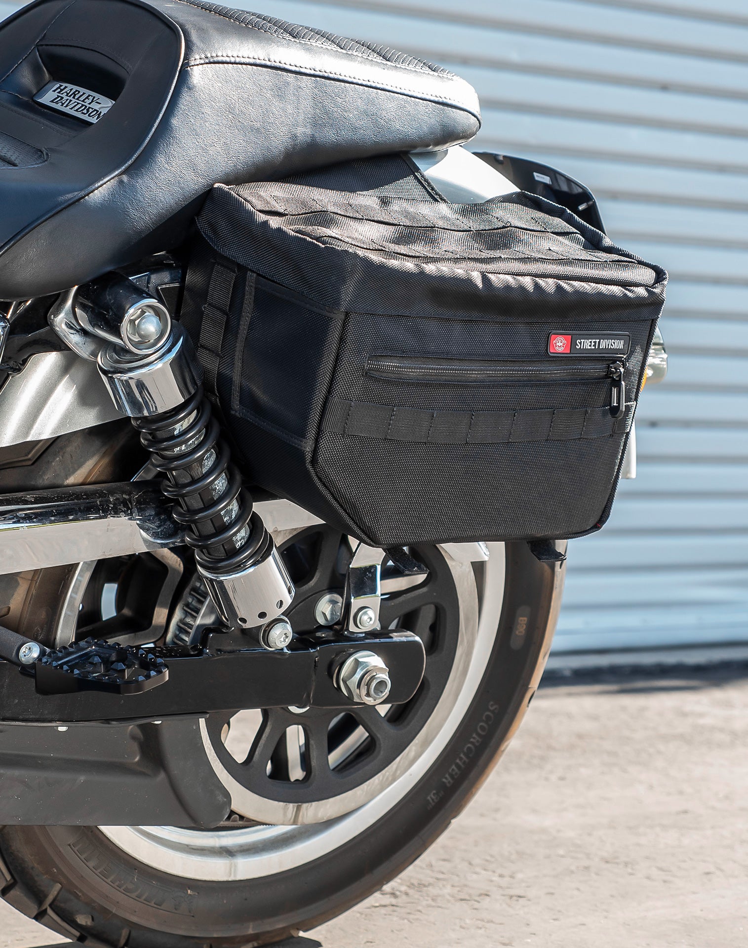 18L - Patriot Large Motorcycle Throw Over Saddlebags for Harley Dyna Low Rider FXDL/I v2