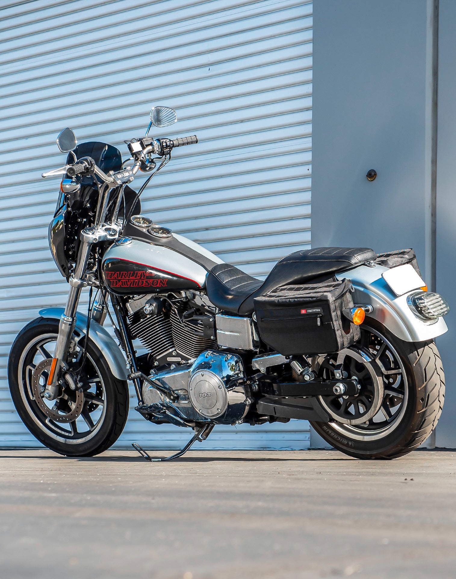 18L - Patriot Large Motorcycle Throw Over Saddlebags for Harley Dyna Low Rider FXDL/I v1