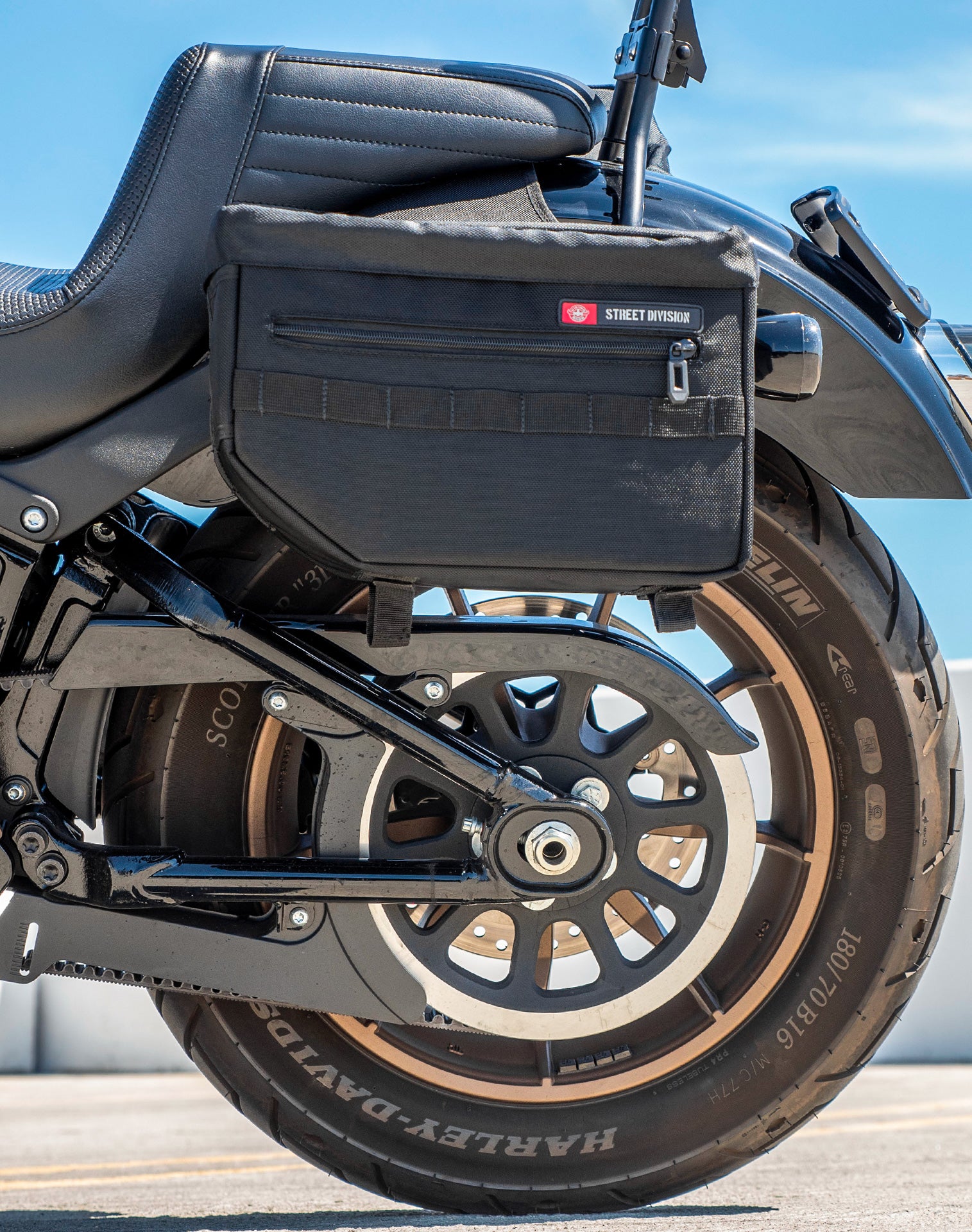 18L - Patriot Large Motorcycle Throw Over Saddlebags for Harley Softail Low Rider S FXLRS v2