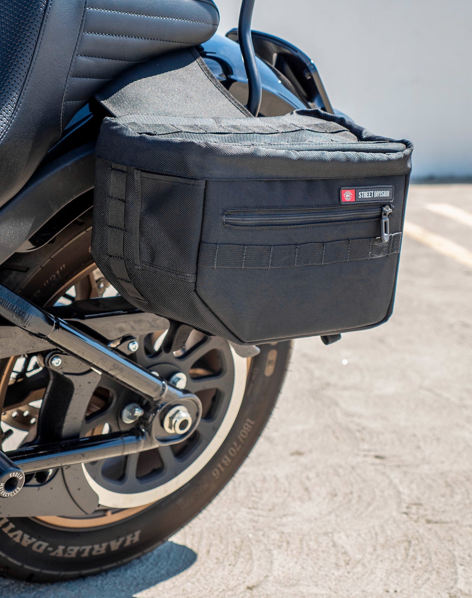 18L - Patriot Large Motorcycle Throw Over Saddlebags for Harley Softail Low Rider S FXLRS v3