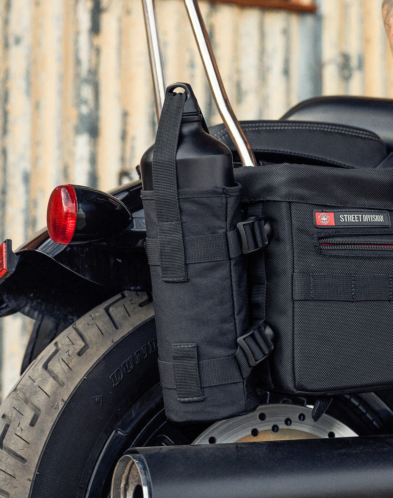 Viking Patriot Motorcycle Fuel Bottle w/Bottle Holster Life Style 2