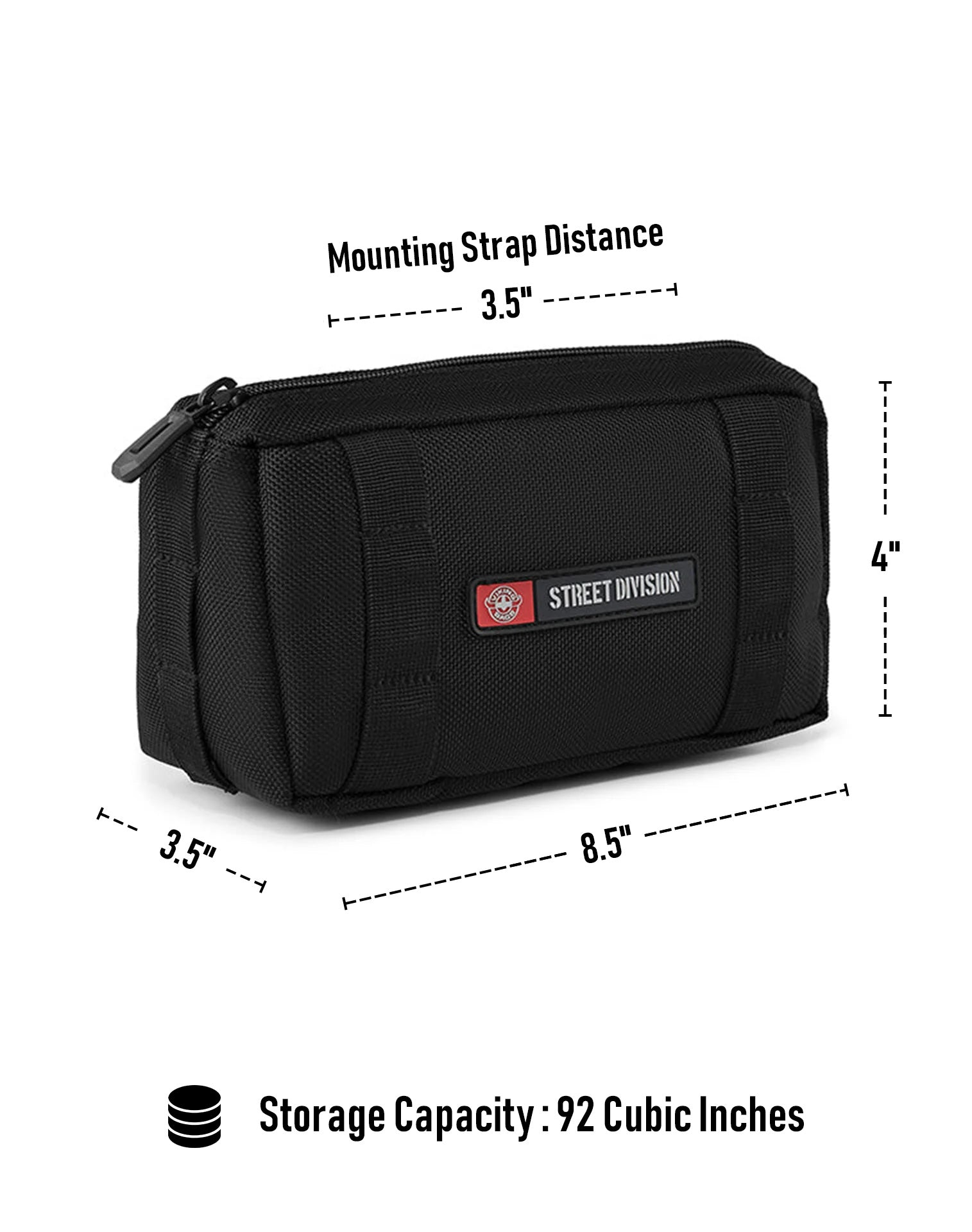 2L - Patriot Royal Enfield Motorcycle Handlebar Bag Storage Capacity