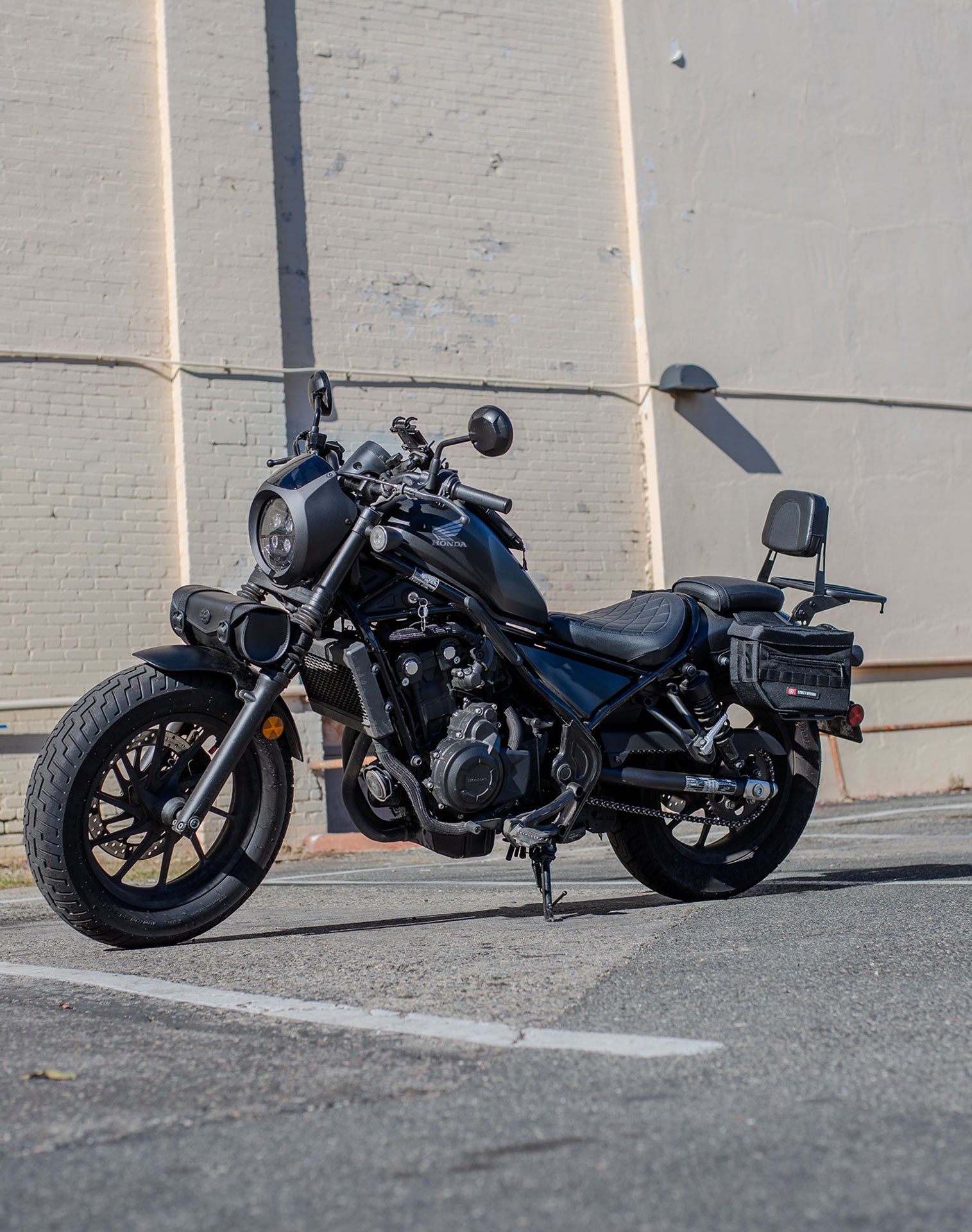 8L - Patriot Small Honda Rebel 300 Throw Over Saddlebags v1