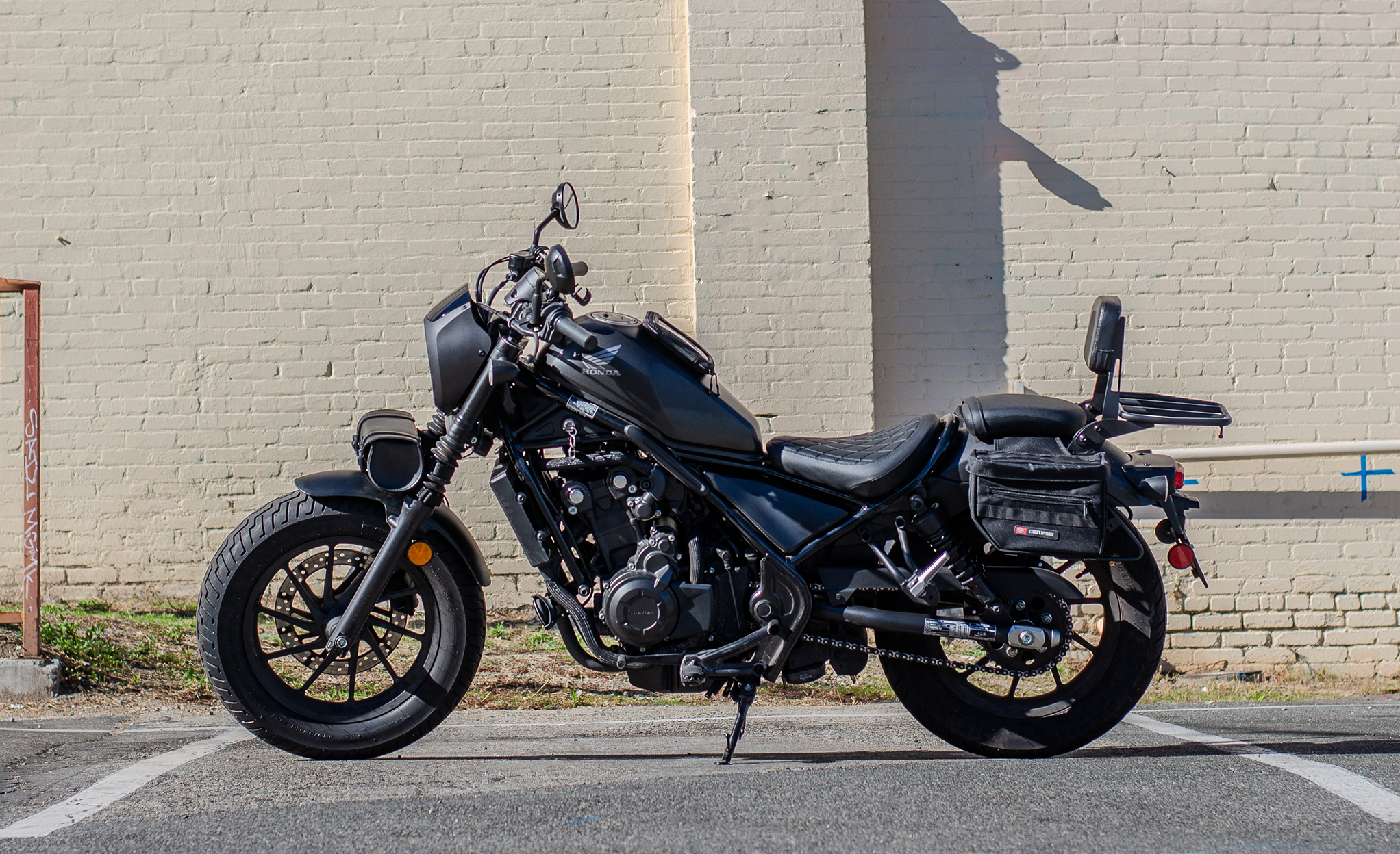 8L - Patriot Small Honda Rebel 300 Throw Over Saddlebags @expand