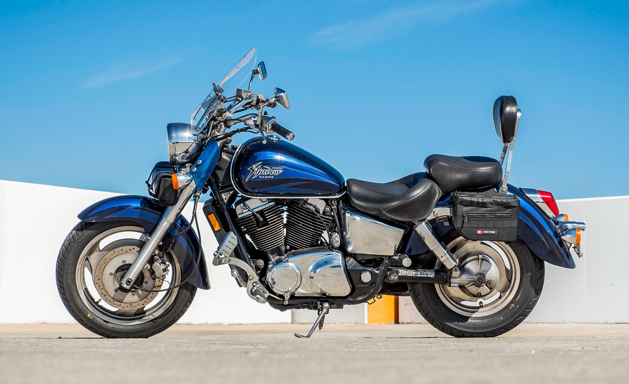 8L - Patriot Small Honda Shadow 1100 Sabre Throw Over Saddlebags @expand