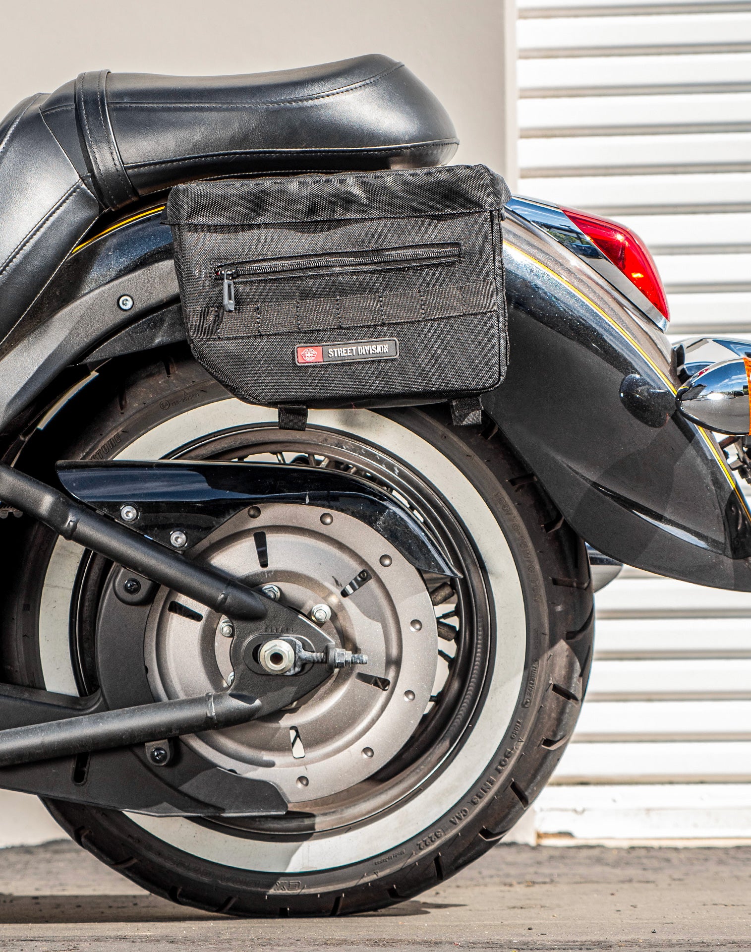 8L - Patriot Small Kawasaki Vulcan 900 Classic VN900 Throw Over Saddlebags v2