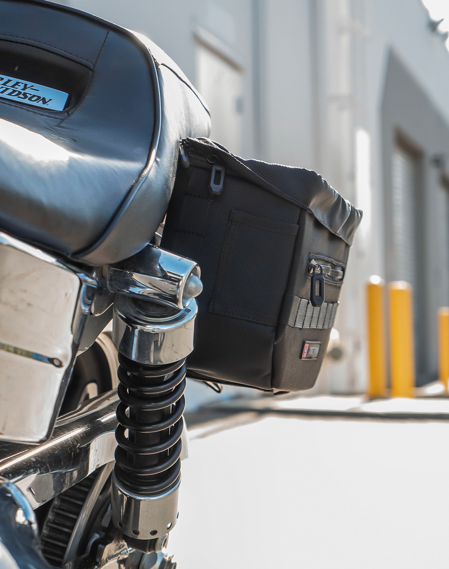 8L - Patriot Small Throw Over Saddlebags for Harley Dyna Low Rider FXDL/I v3