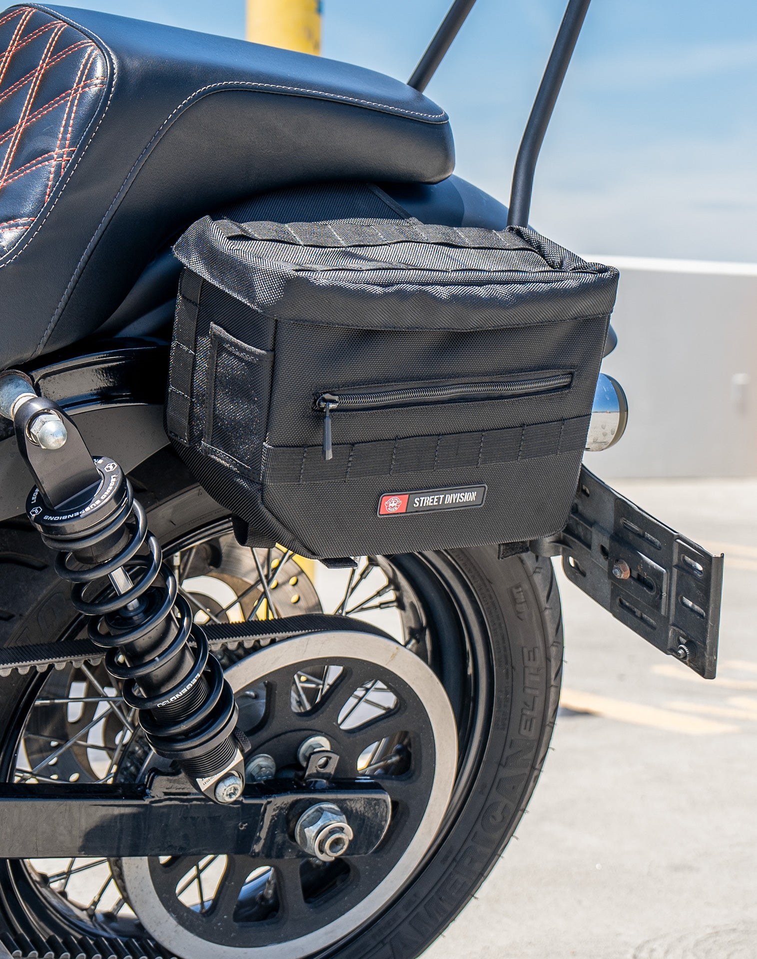 8L - Patriot Small Throw Over Saddlebags for Harley Dyna Street Bob FXDB v3